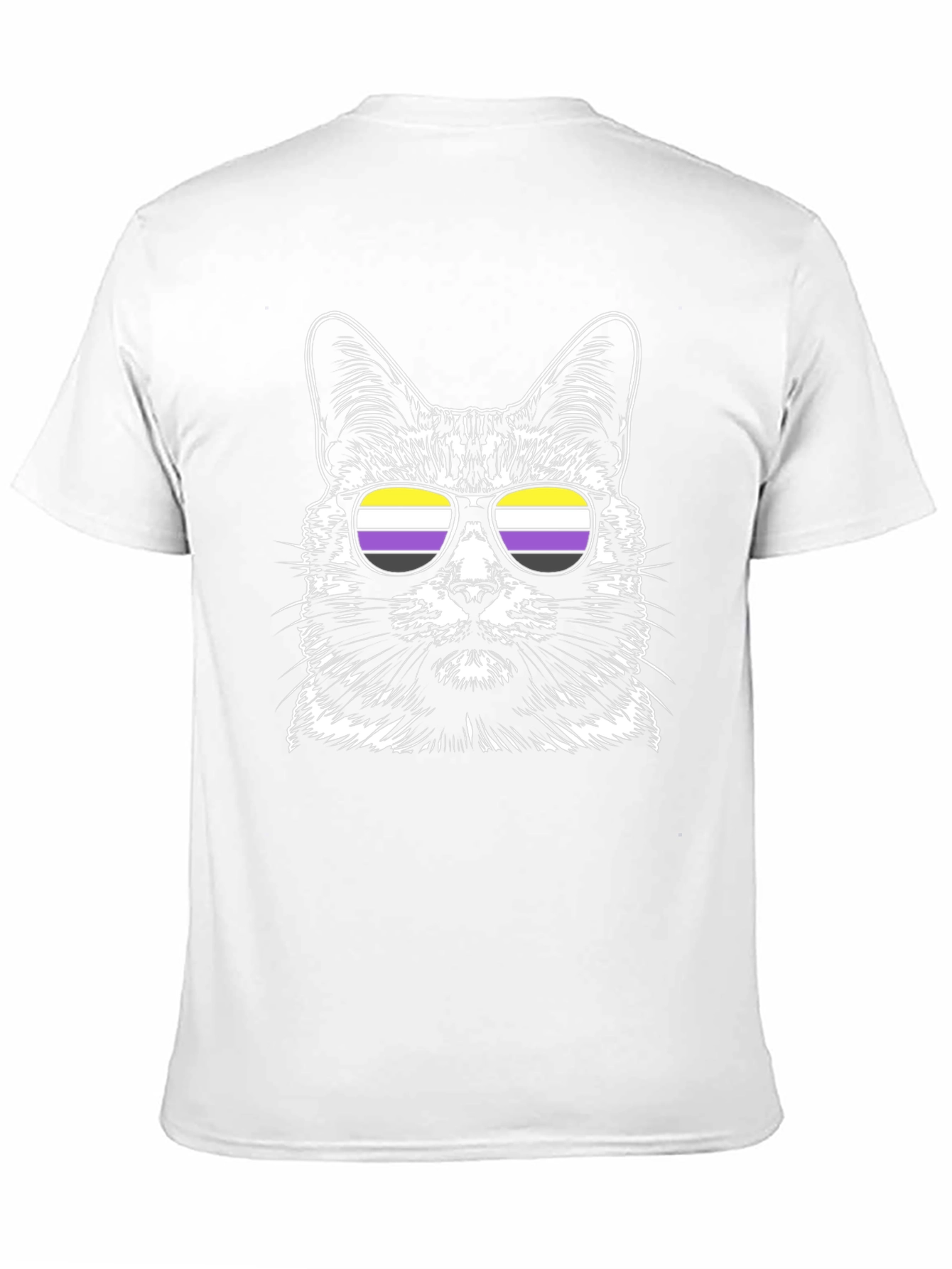 Cool Cat Nonbinary Pride T-Shirt