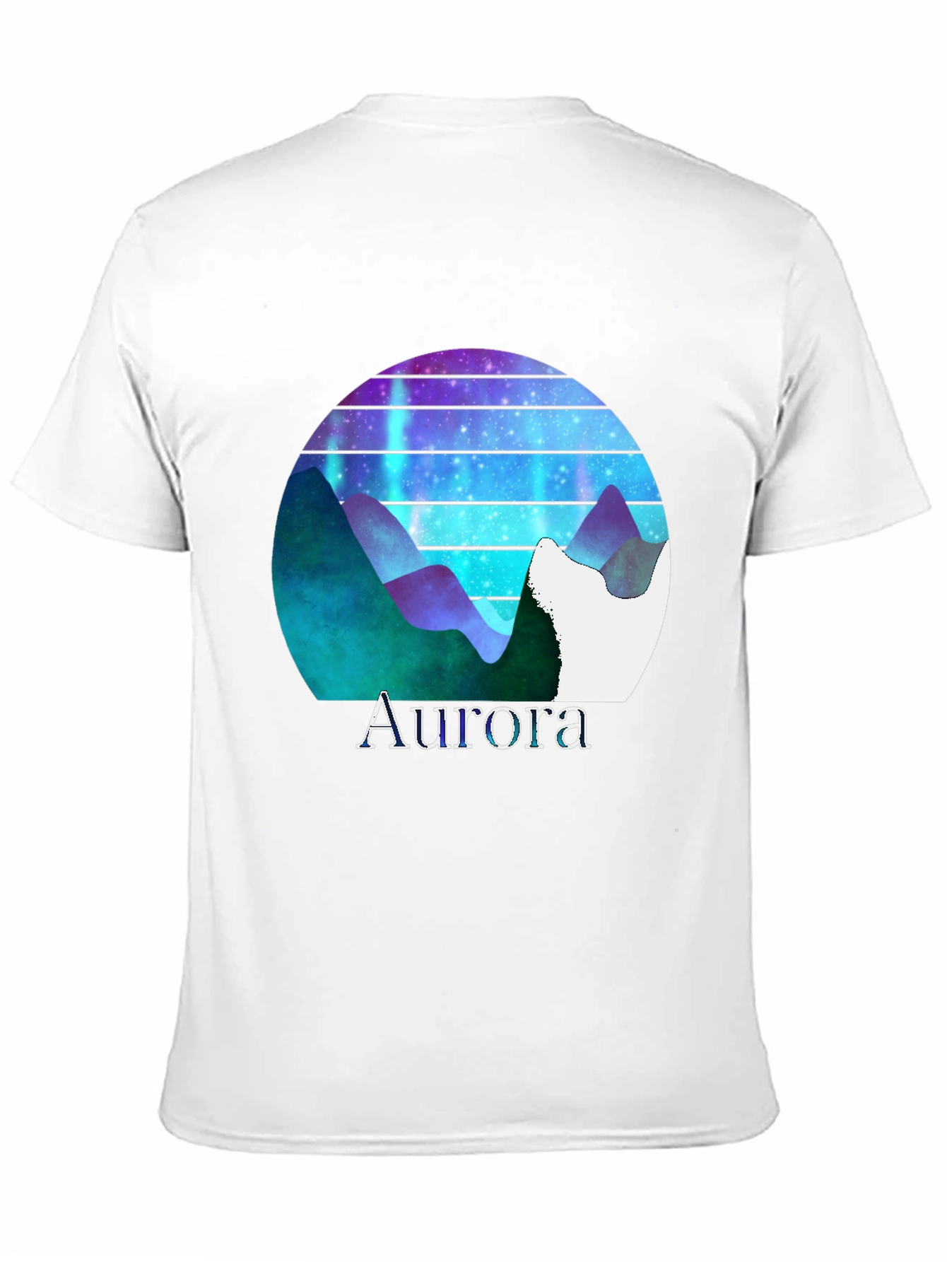 Aurora Mountain Graphic T-Shirt