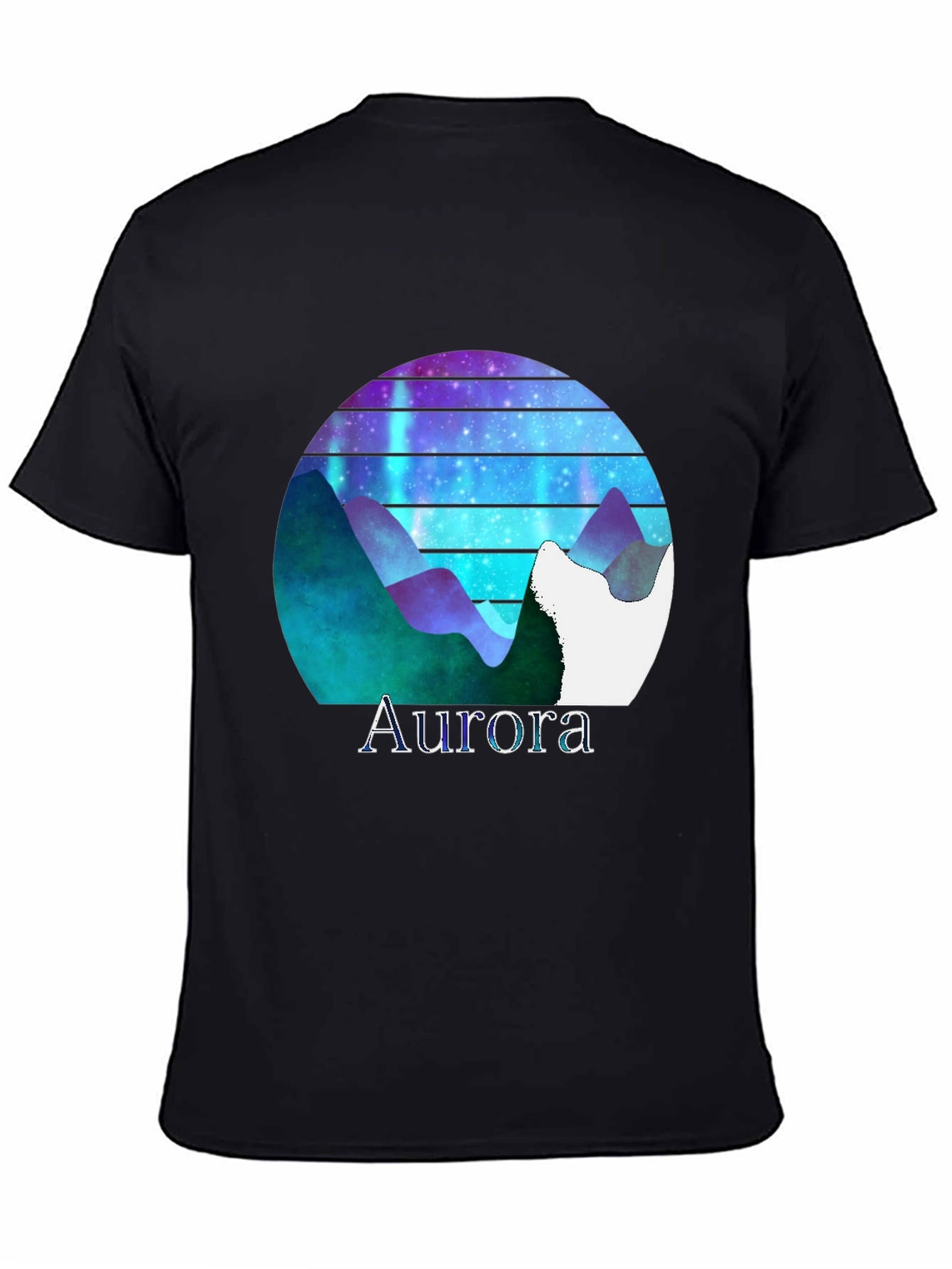 Aurora Mountain Graphic T-Shirt