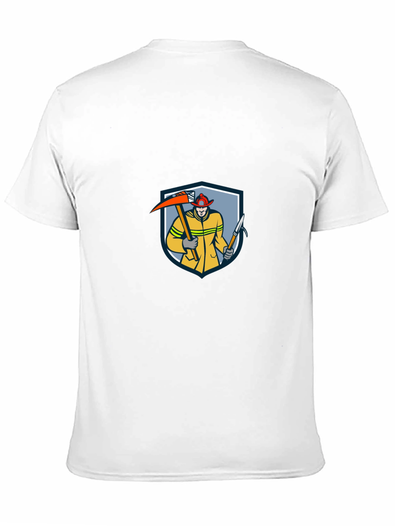 Firefighter Graphic Tee - Black Cotton Shirt
