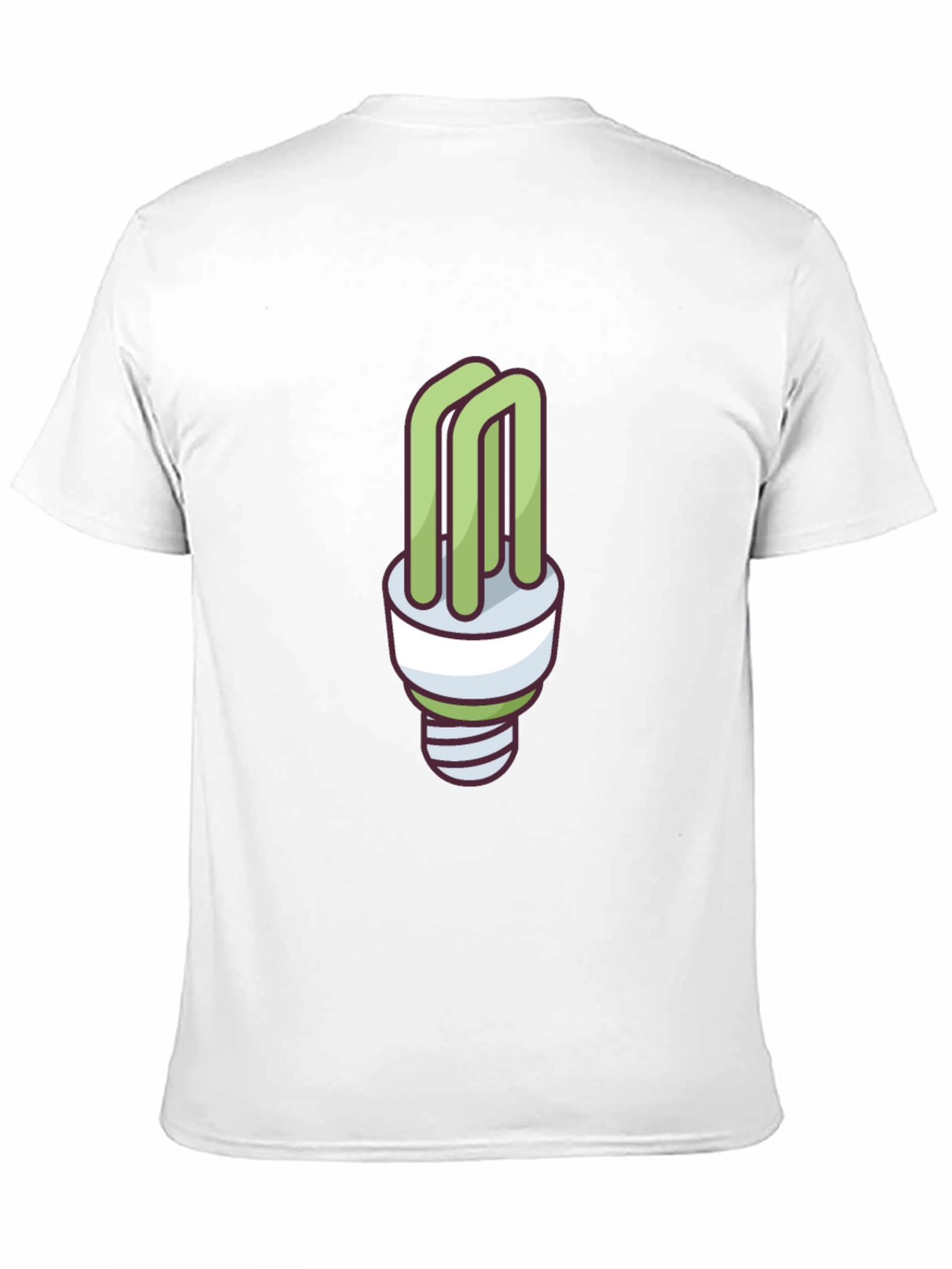 Eco-Friendly Light Bulb Graphic T-Shirt