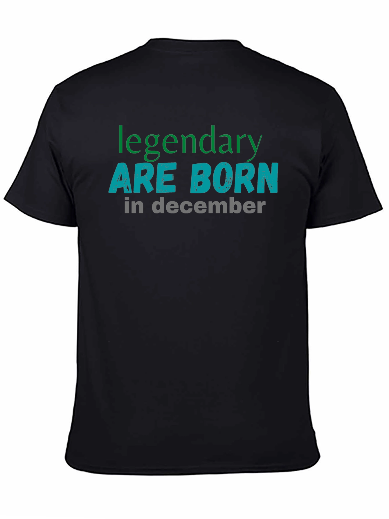 Legendary December Birthday Black T-Shirt