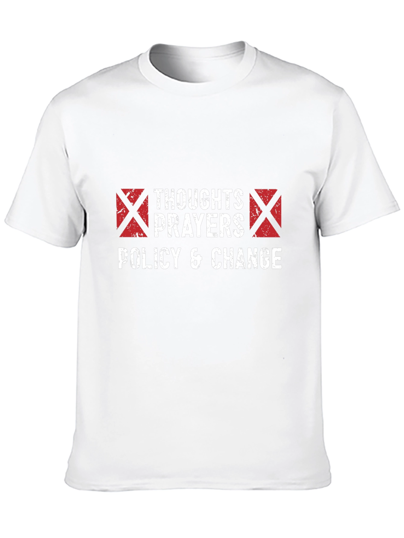 Thoughts Prayers Policy & Change T-Shirt