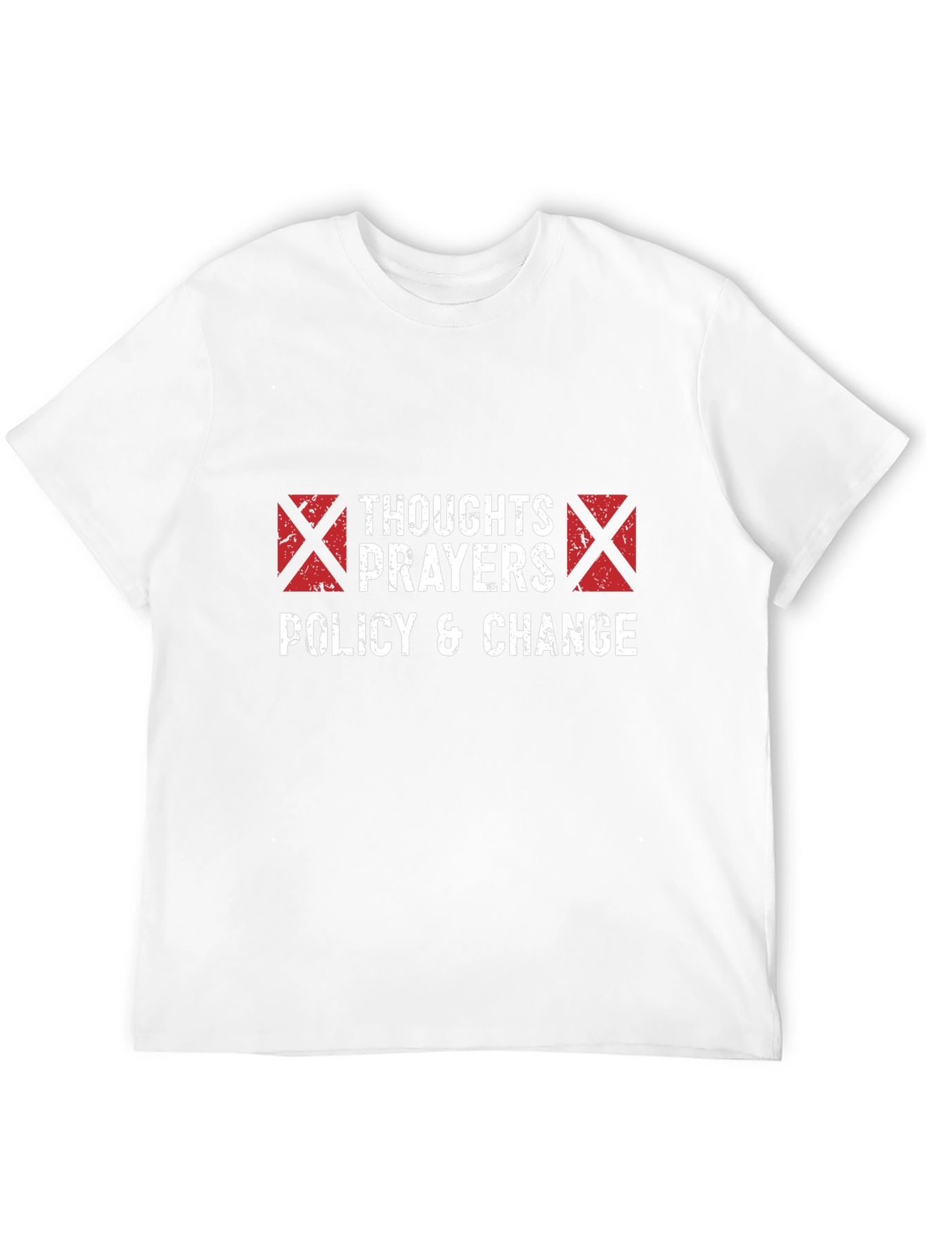 Thoughts Prayers Policy & Change T-Shirt