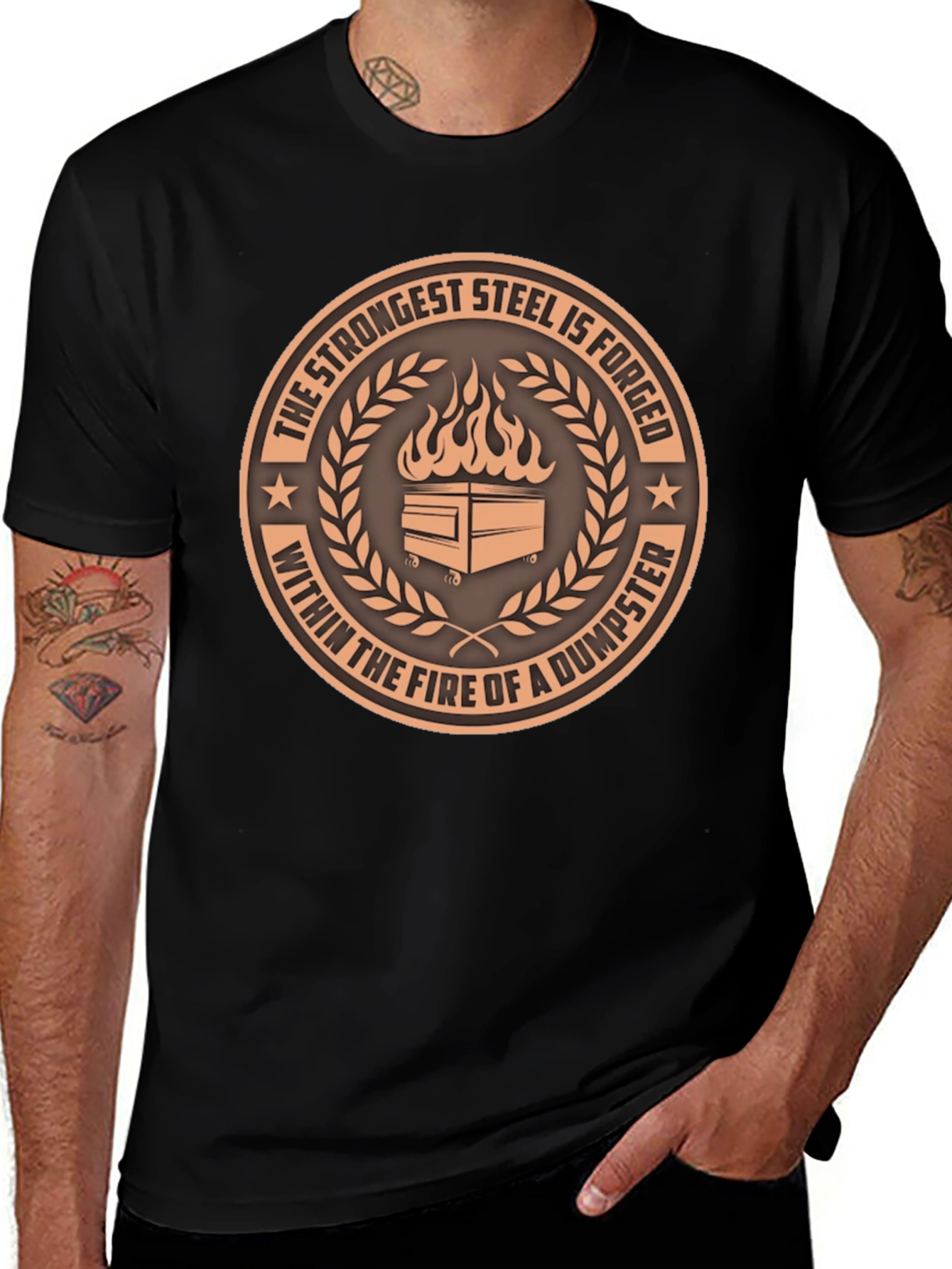 Strongest Steel Dumpster Fire T-Shirt