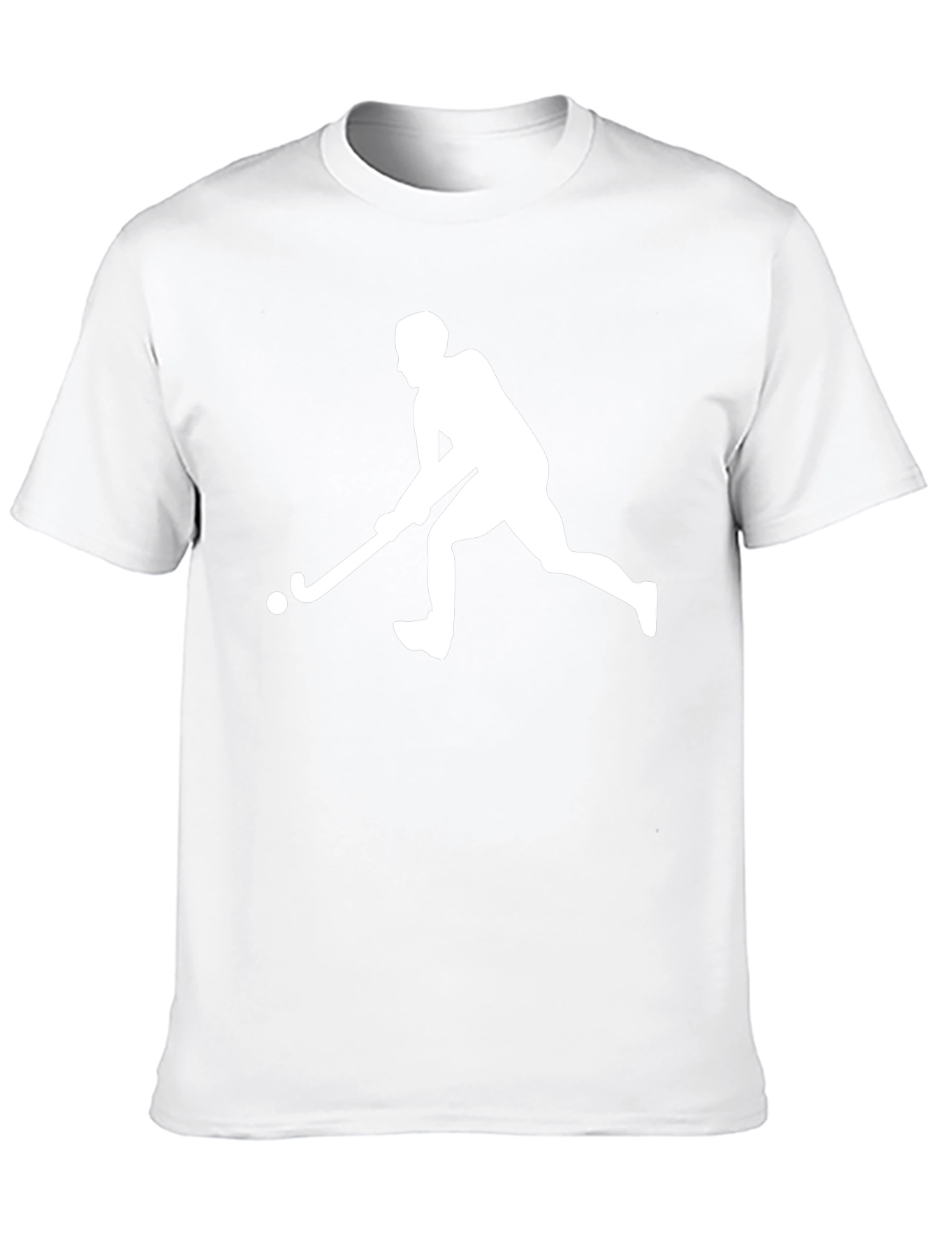 Hockey Player Graphic Tee - Black