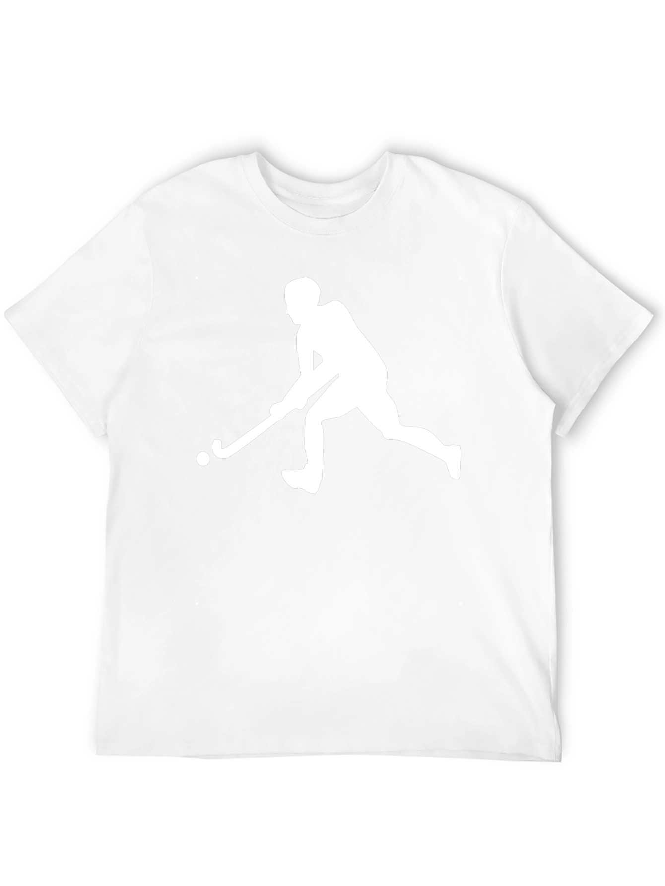 Hockey Player Graphic Tee - Black