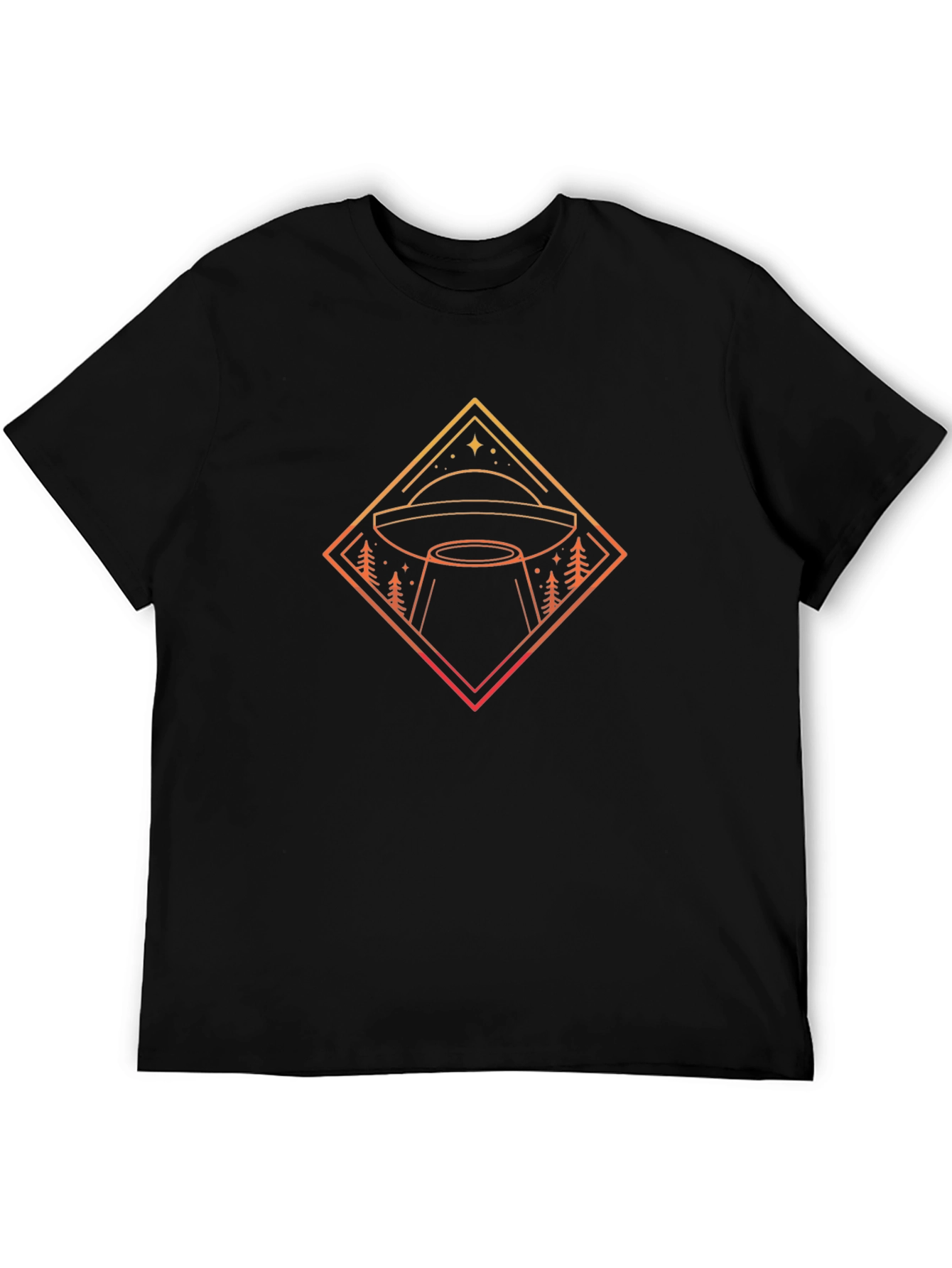 UFO Graphic Tee - Retro Alien Abduction Design