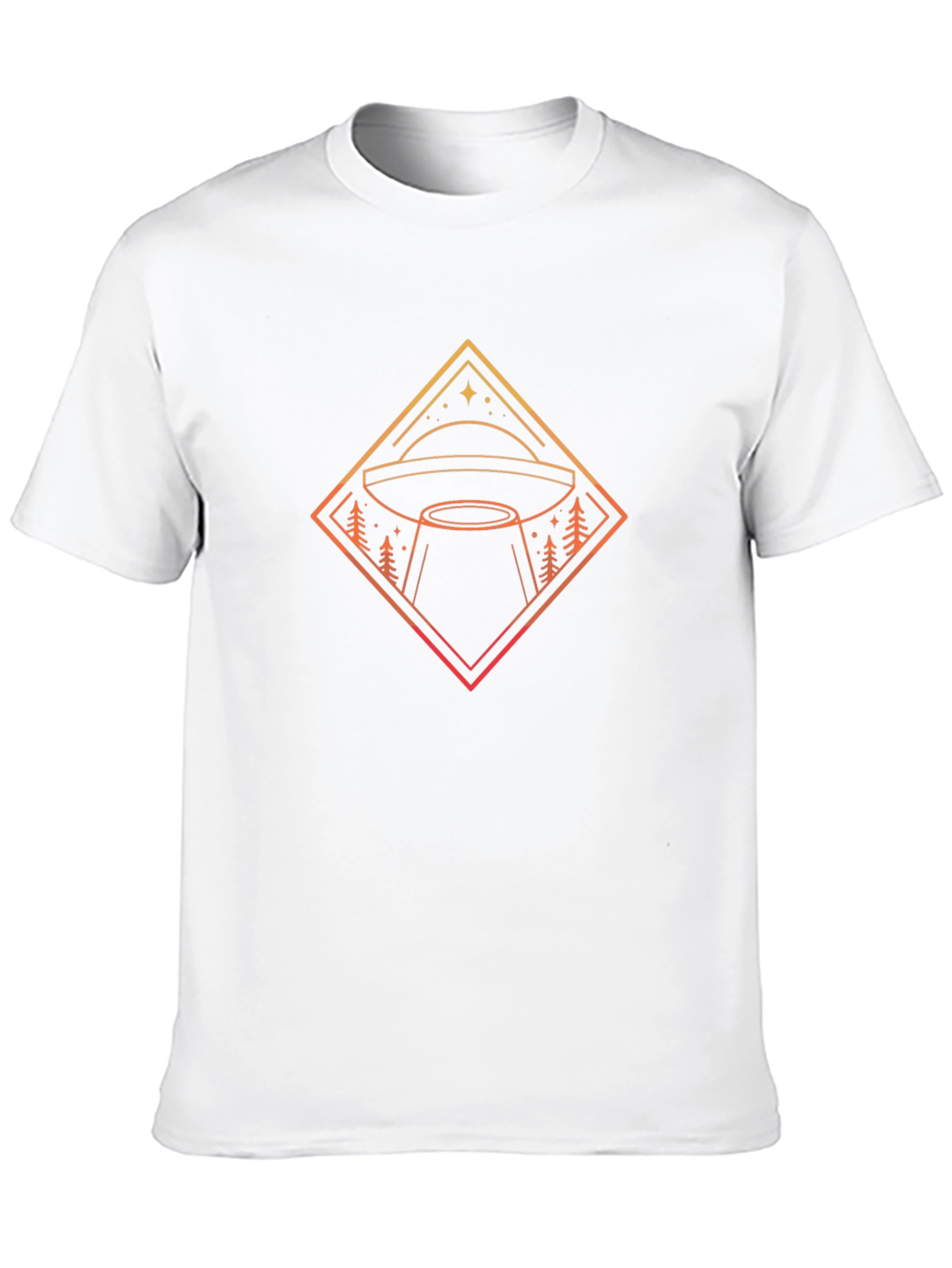 UFO Graphic Tee - Retro Alien Abduction Design