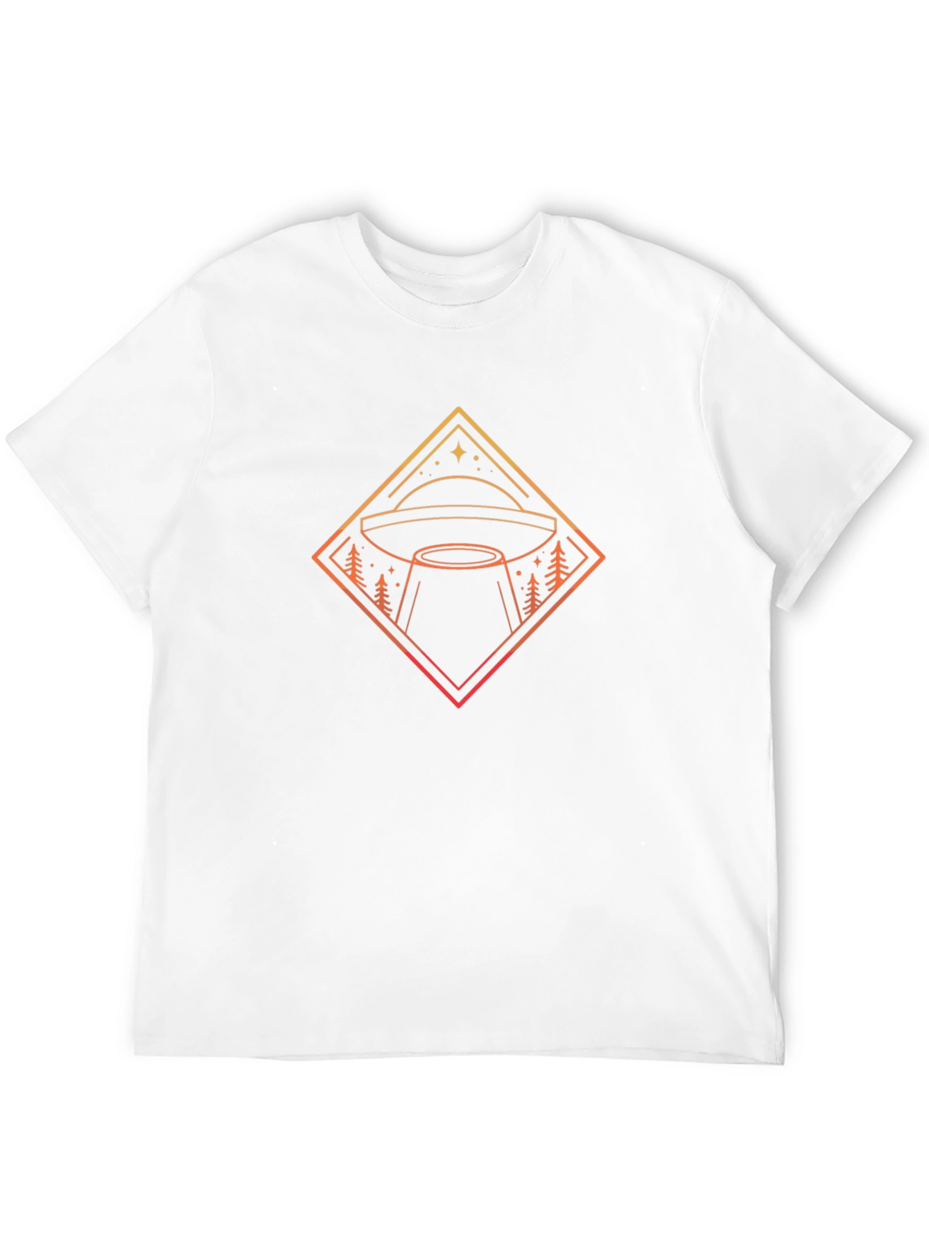 UFO Graphic Tee - Retro Alien Abduction Design