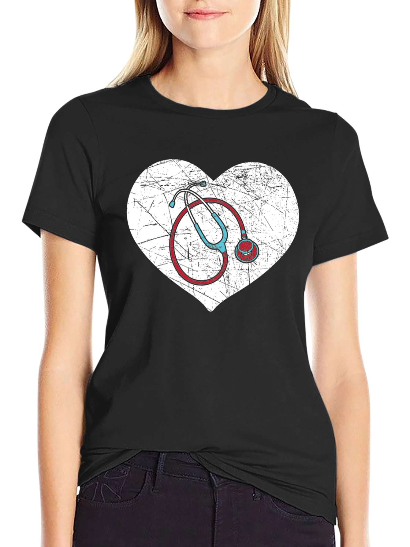 Heart Stethoscope Graphic Tee