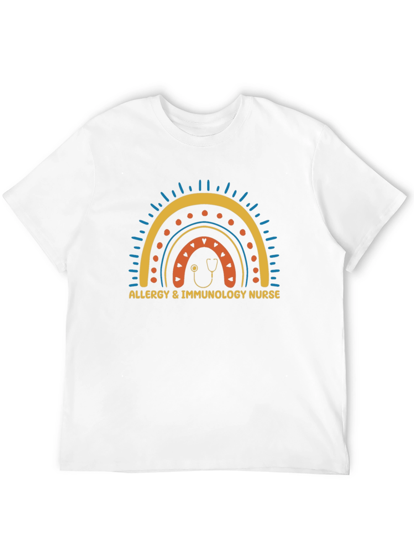 Allergy & Immunology Nurse Rainbow T-Shirt