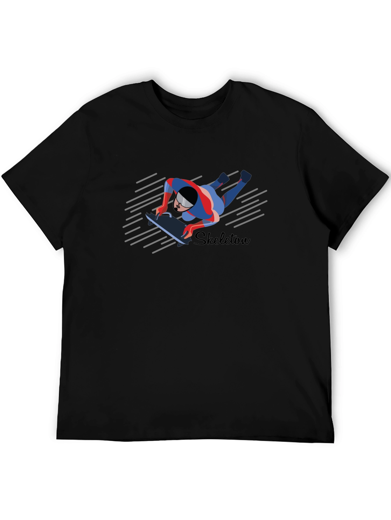 Skeleton Athlete Graphic T-Shirt