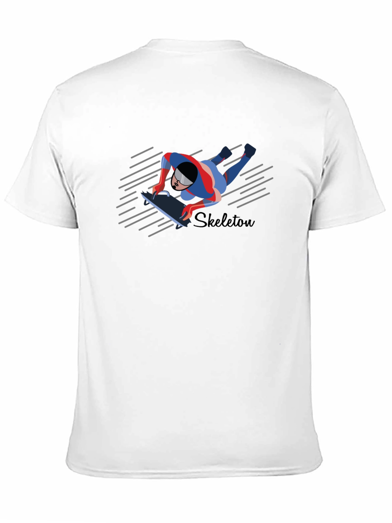 Skeleton Athlete Graphic T-Shirt