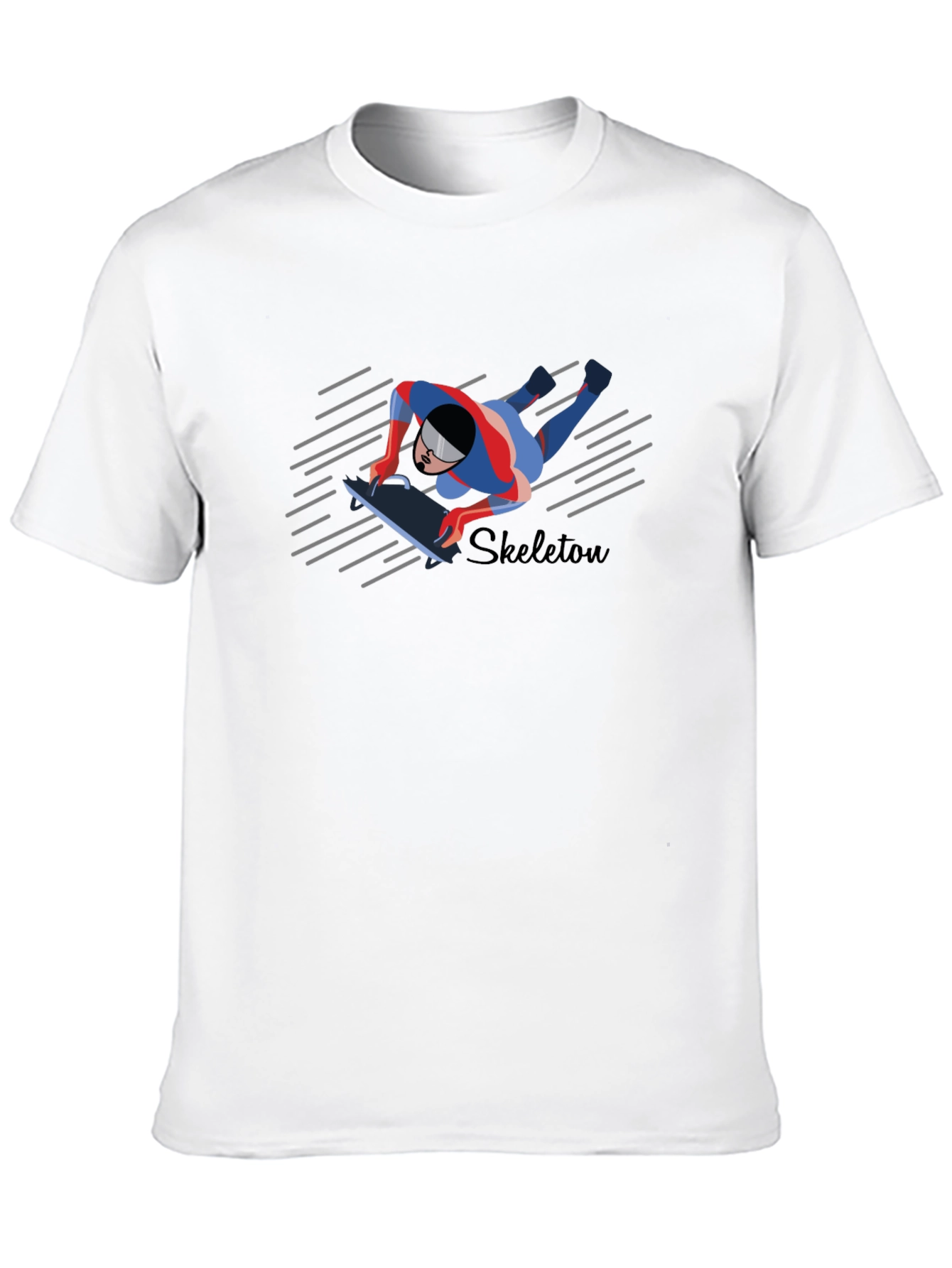 Skeleton Athlete Graphic T-Shirt