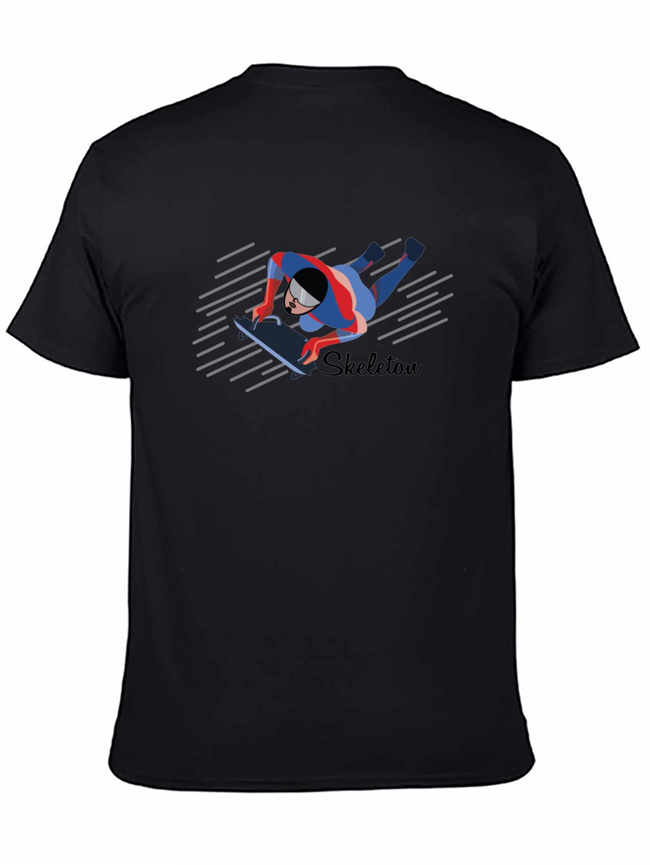 Skeleton Athlete Graphic T-Shirt