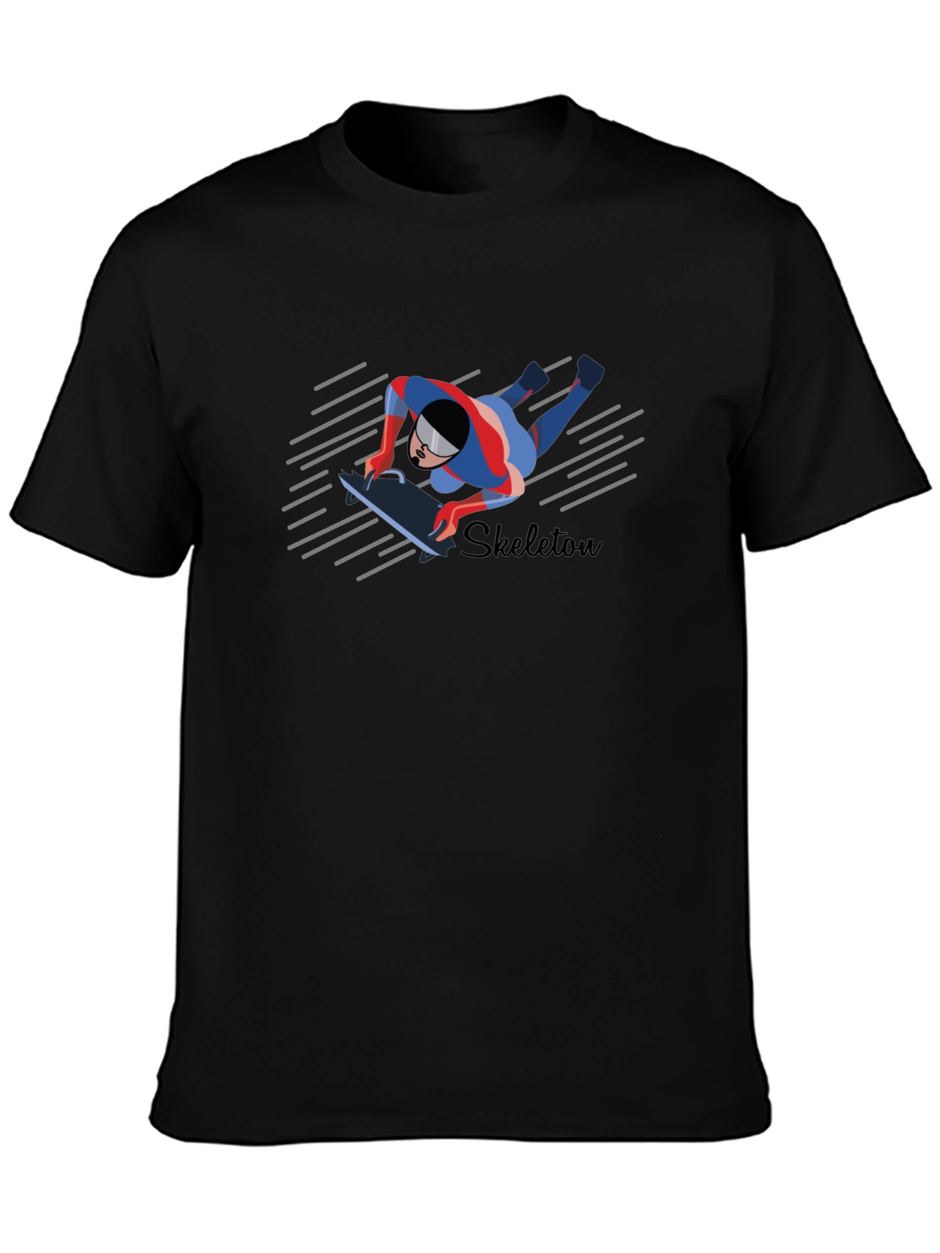 Skeleton Athlete Graphic T-Shirt