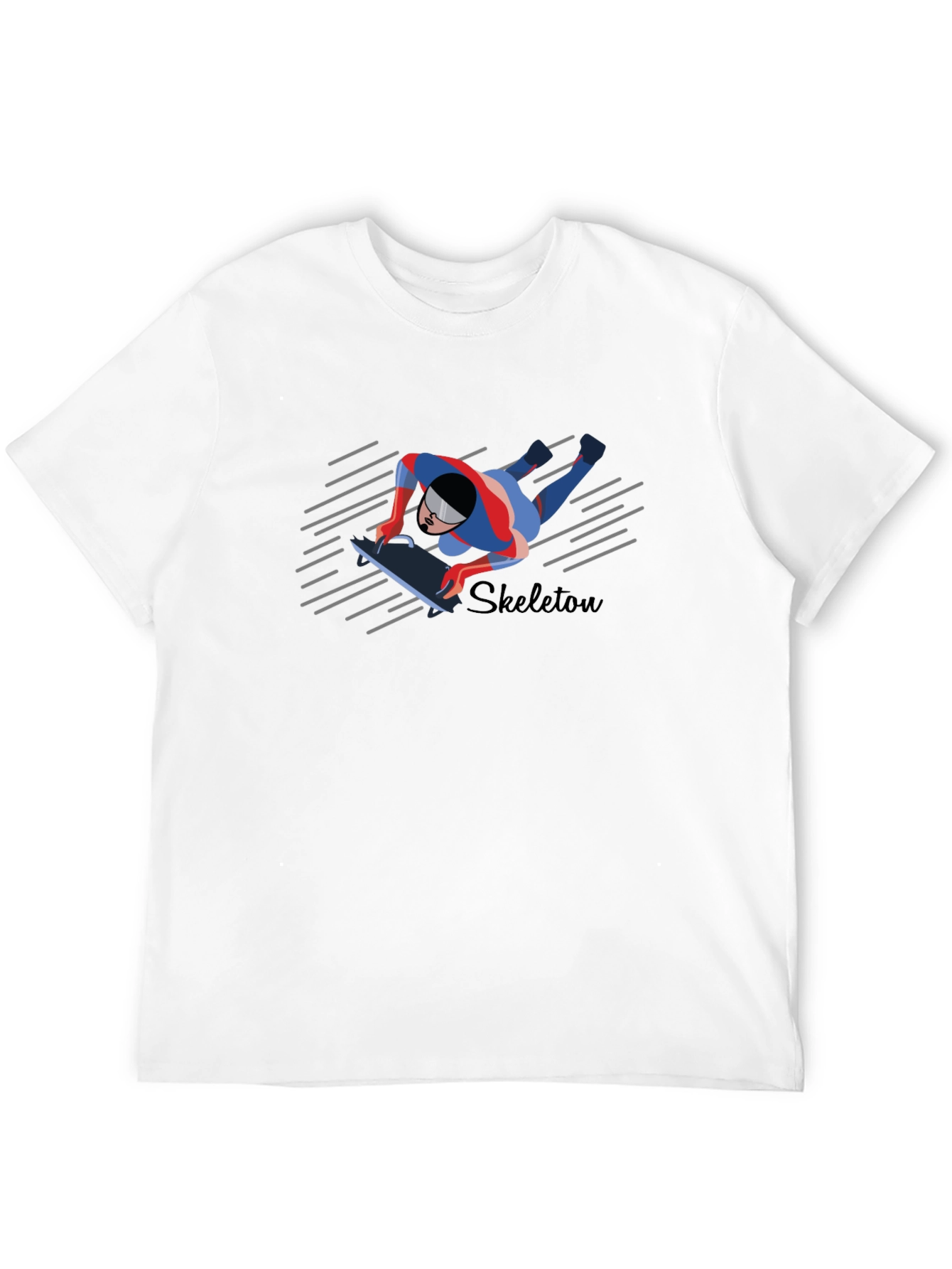 Skeleton Athlete Graphic T-Shirt