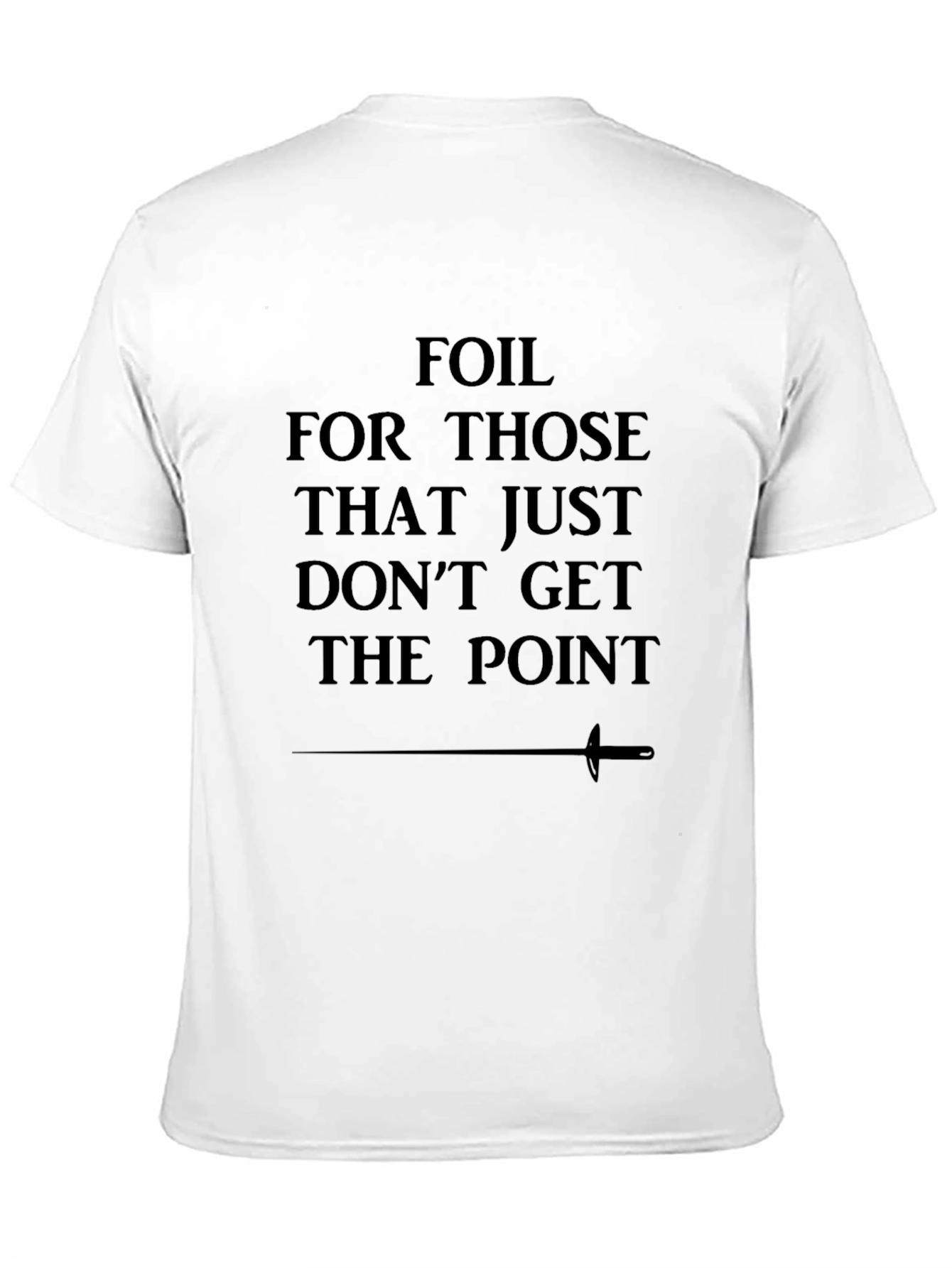 Foil Dont Get The Point Black Tee
