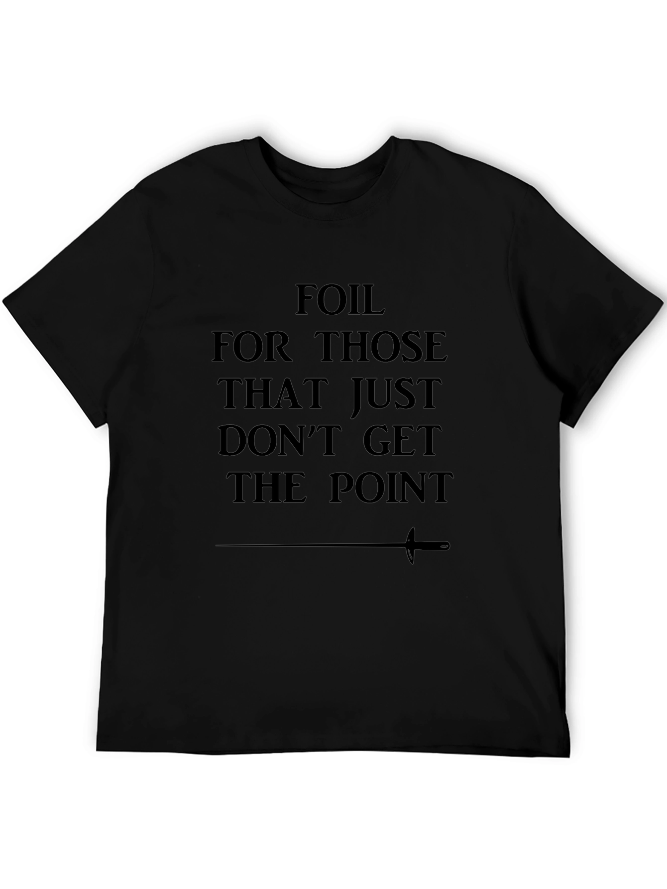 Foil Dont Get The Point Black Tee