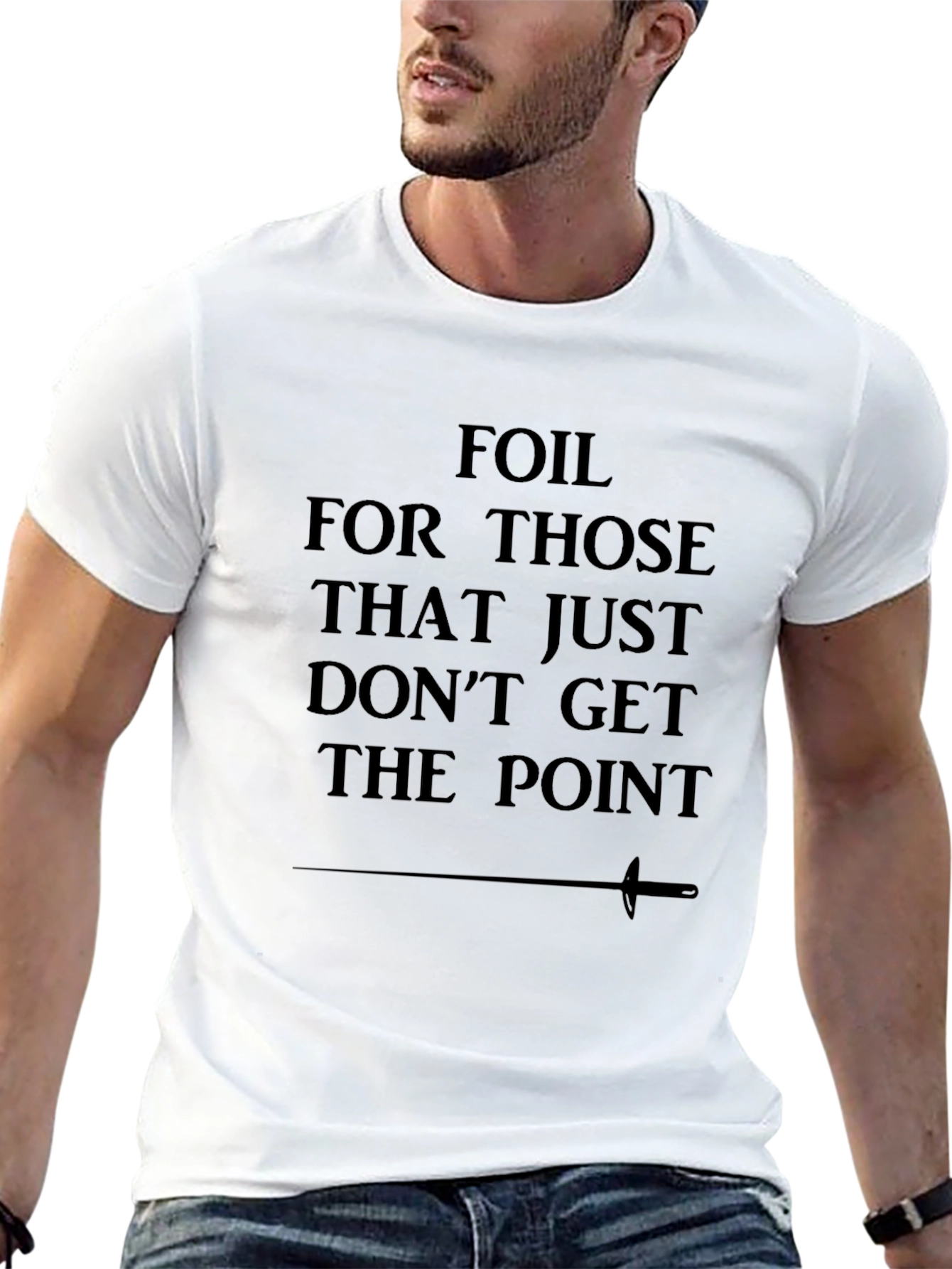 Foil Dont Get The Point Black Tee