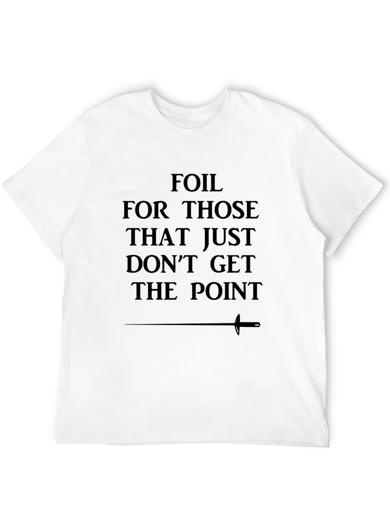 Foil Dont Get The Point Black Tee