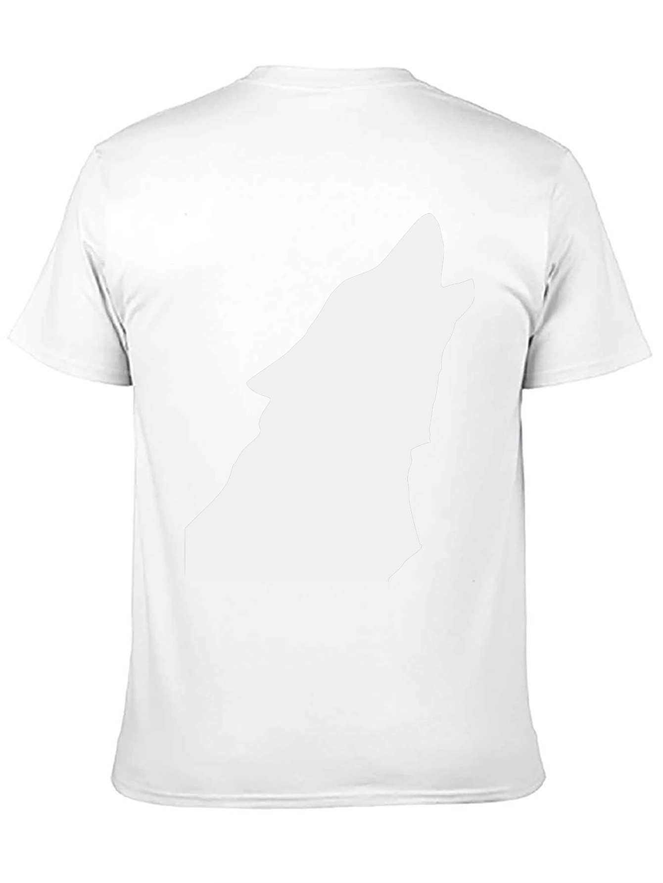 Wolf Silhouette Graphic Black T-Shirt