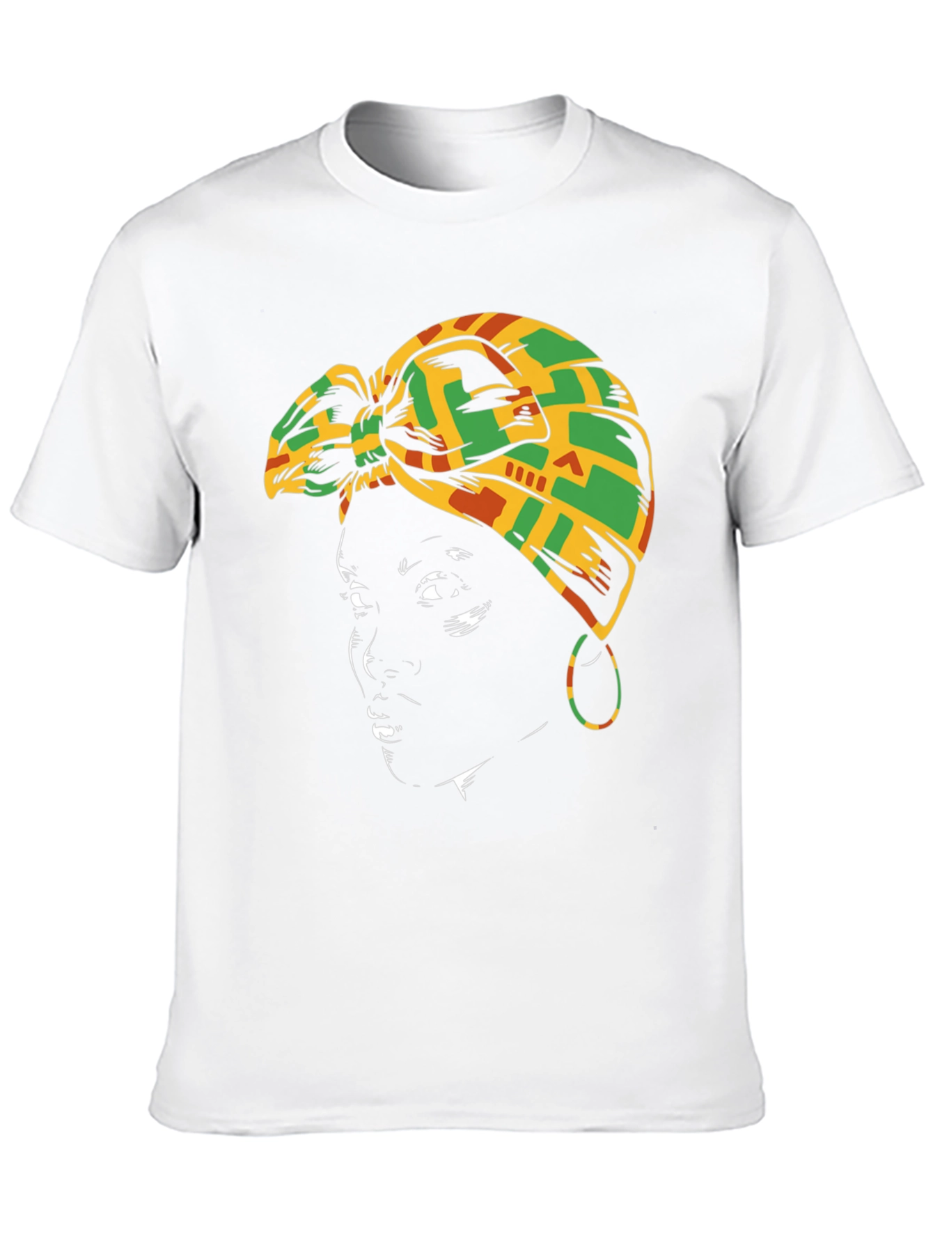 Black Woman Head Wrap T-Shirt