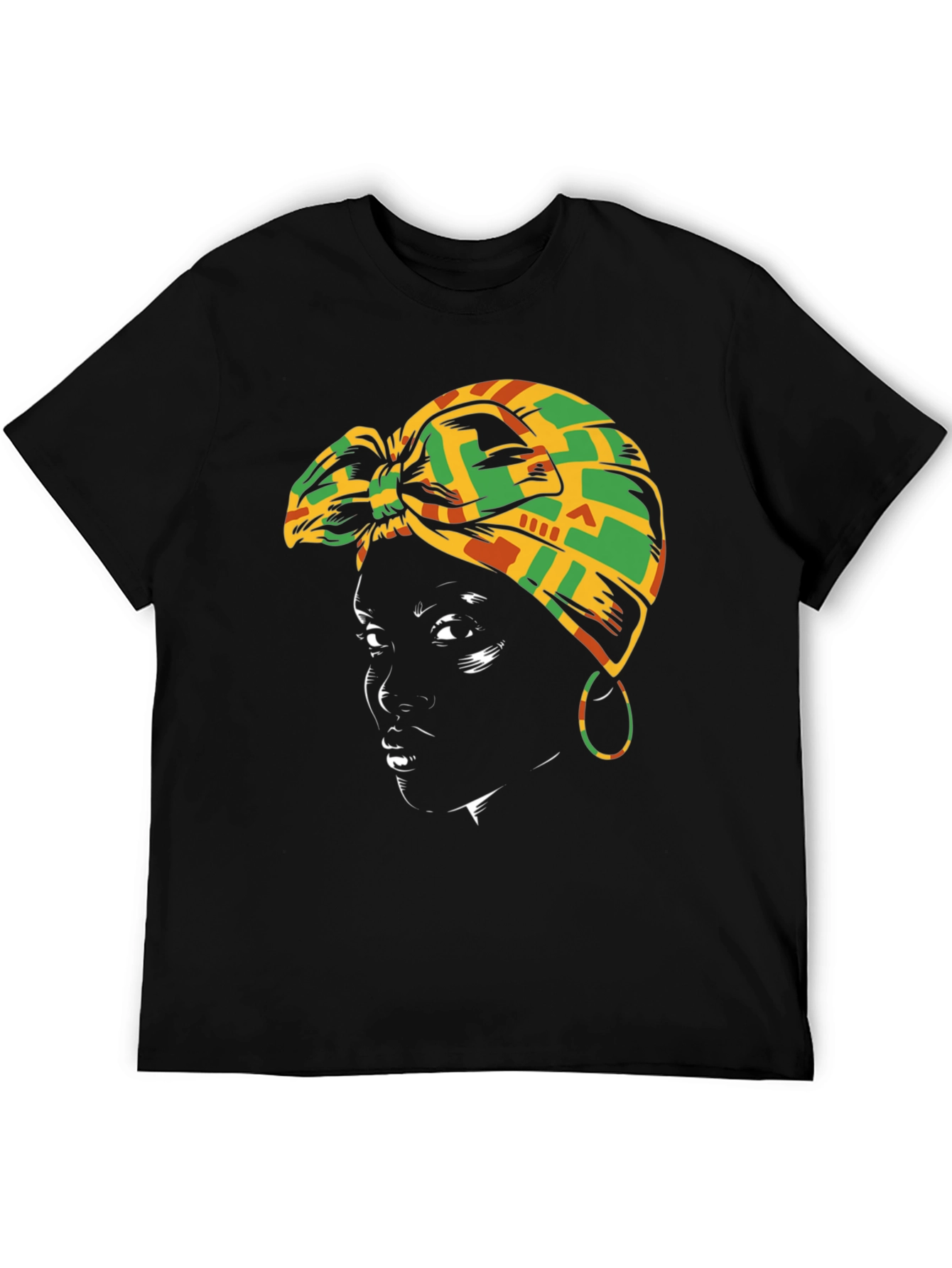 Black Woman Head Wrap T-Shirt