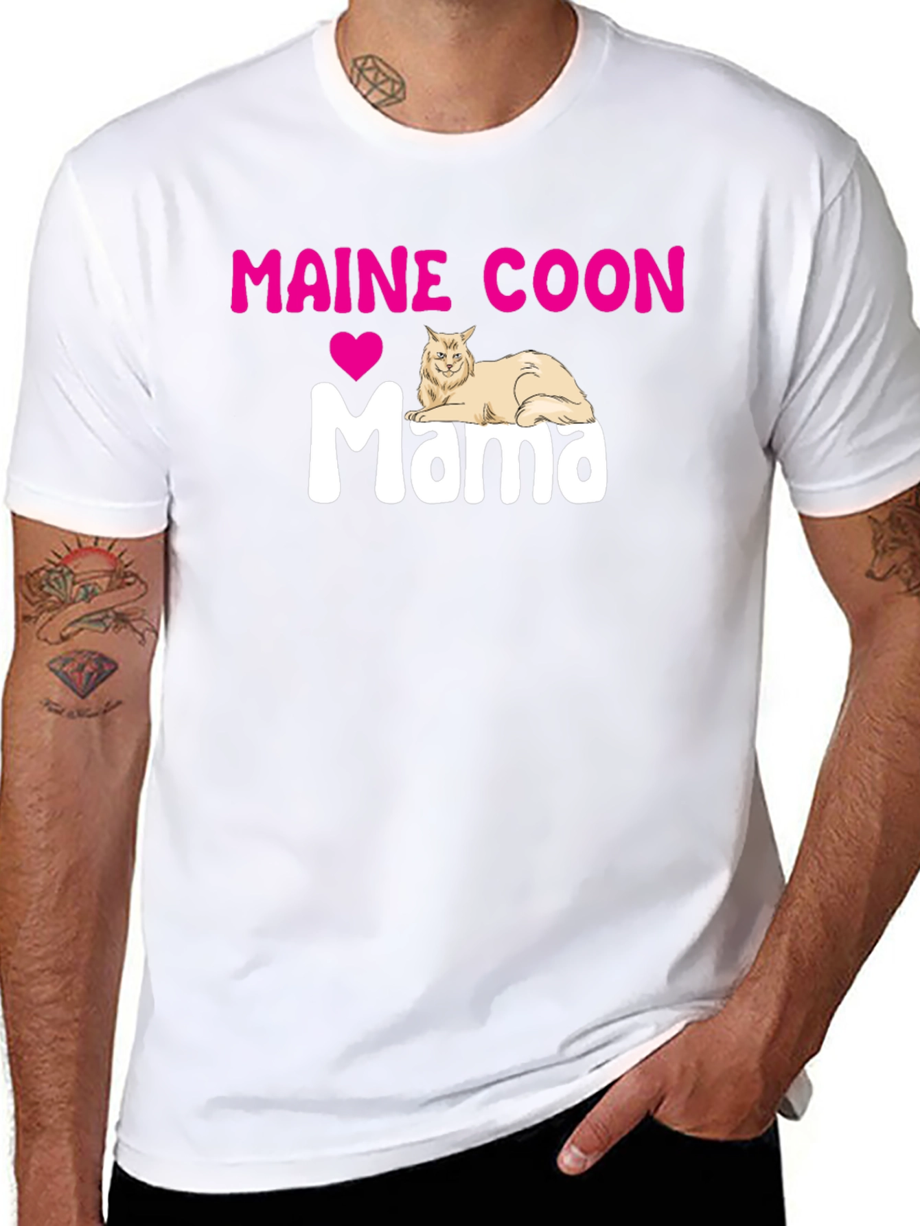 Maine Coon Mama T-Shirt - Cat Lover Tee