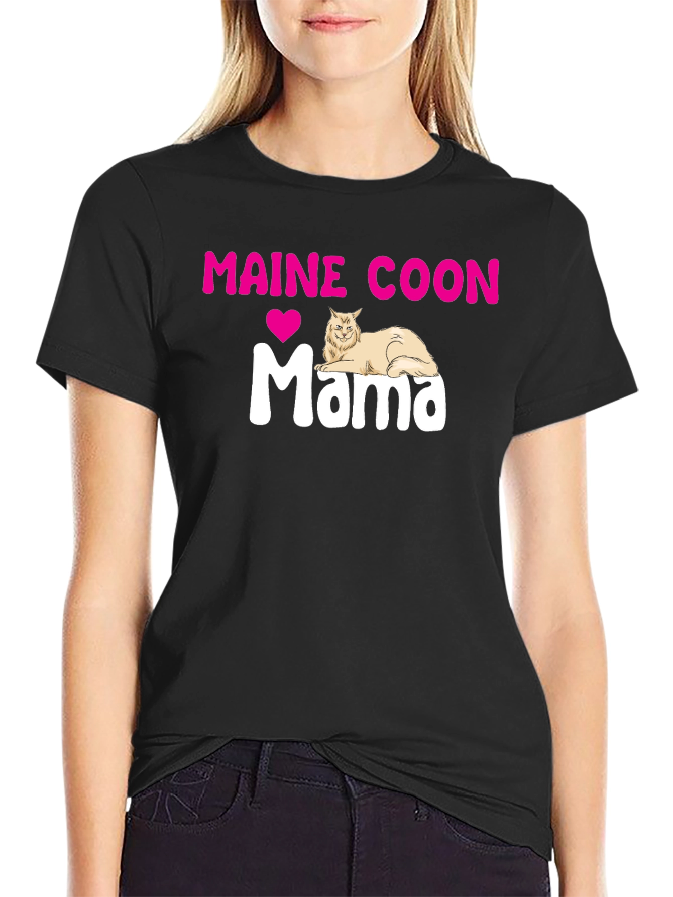 Maine Coon Mama T-Shirt - Cat Lover Tee