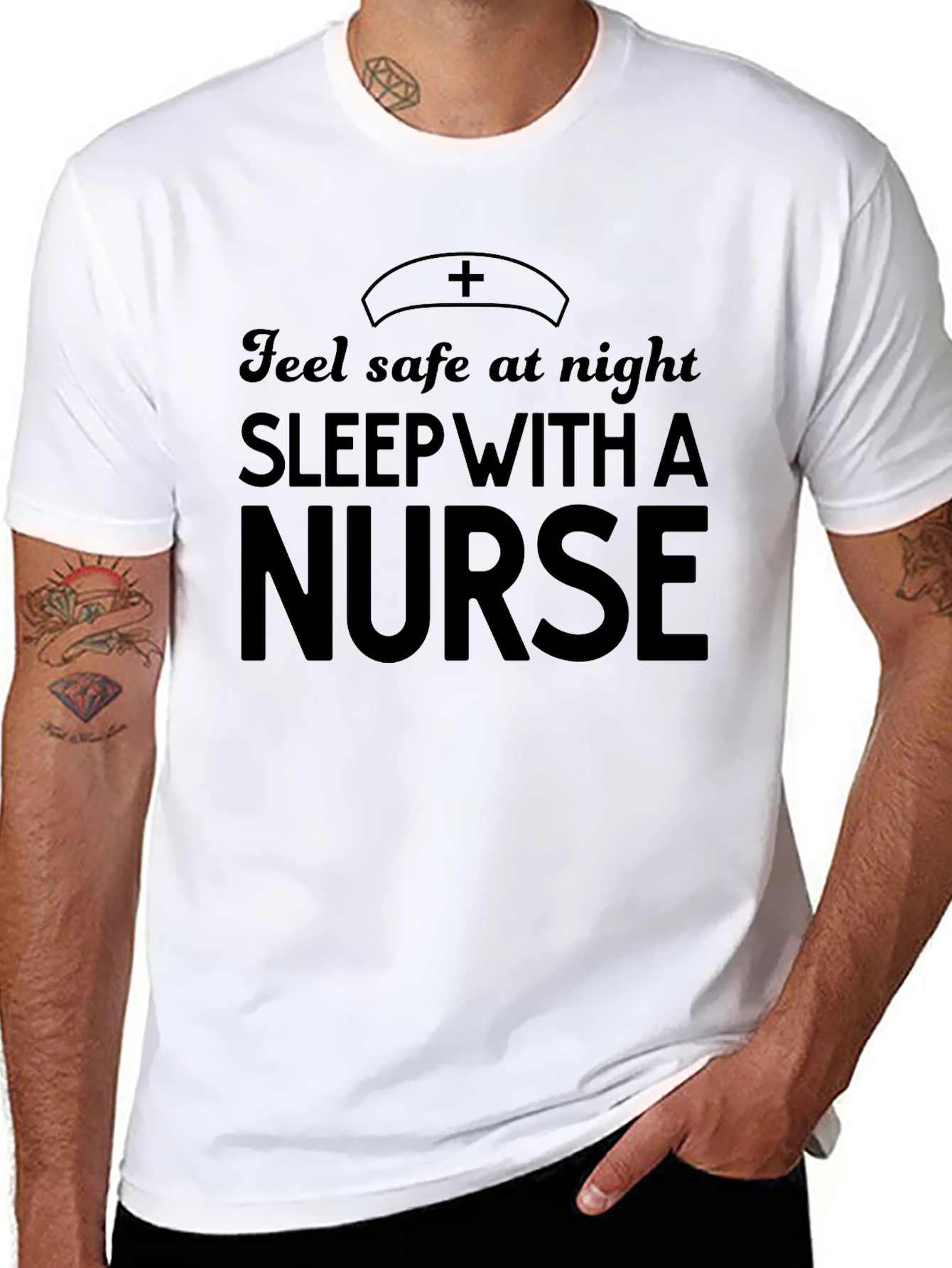 Sleep With A Nurse T-Shirt Funny Gift