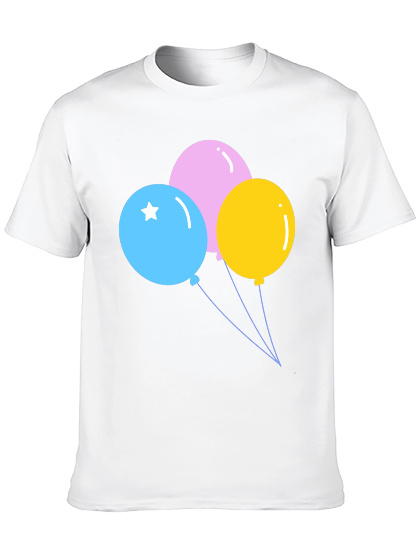 Balloons Graphic T-Shirt - Fun & Festive Design