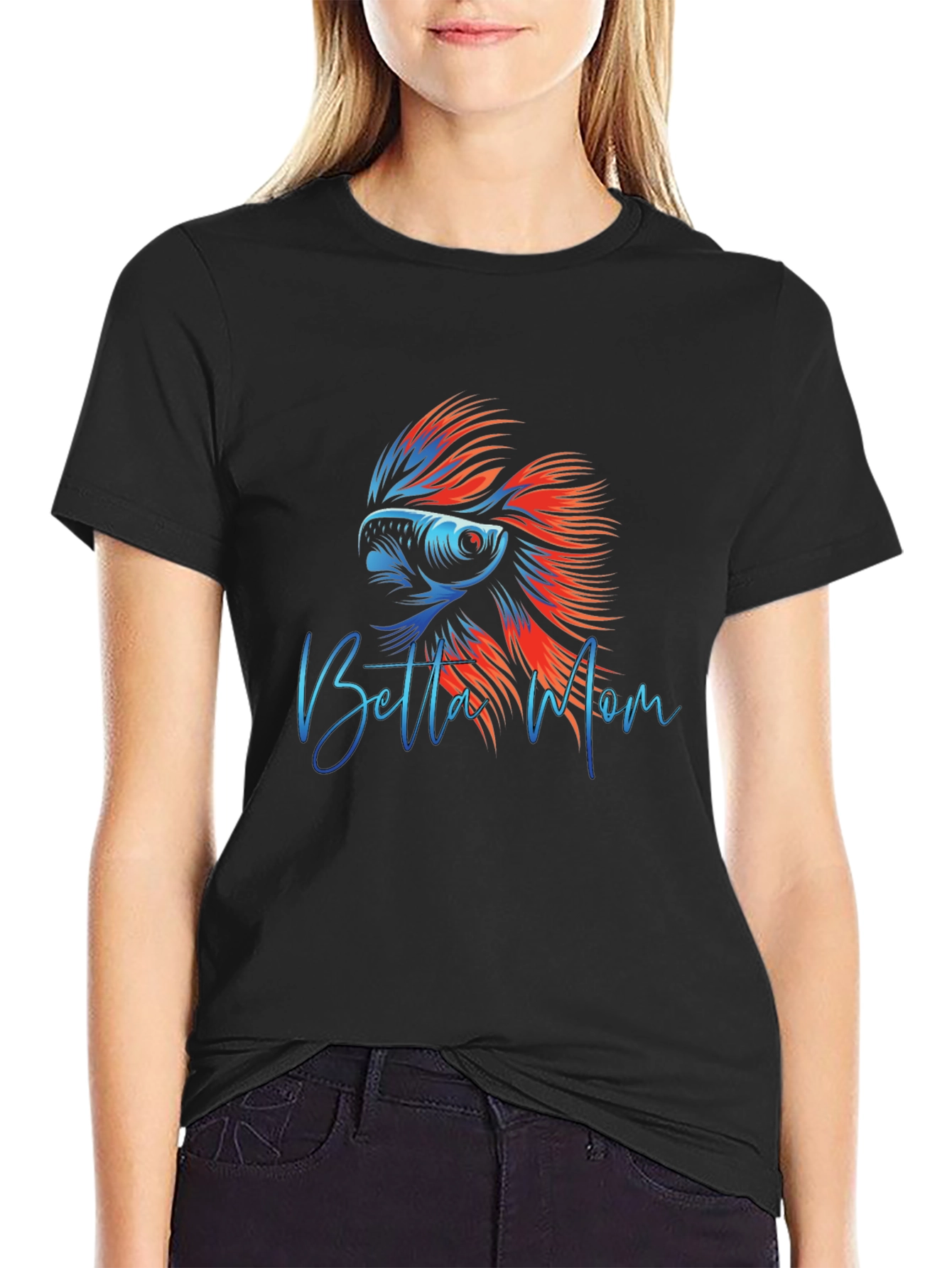 Betta Mom Graphic T-Shirt - Fish Lover Apparel