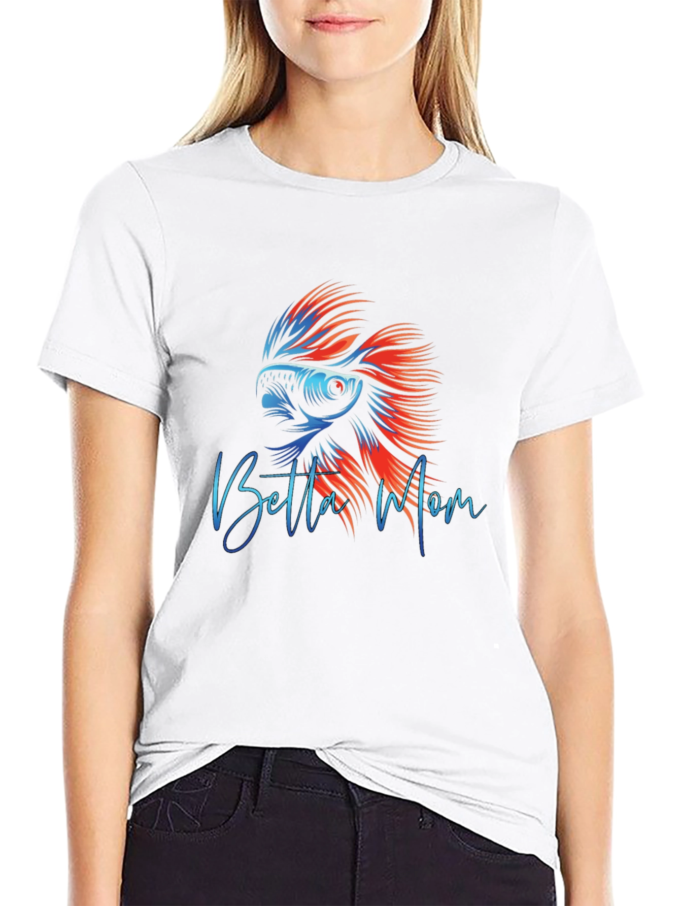 Betta Mom Graphic T-Shirt - Fish Lover Apparel