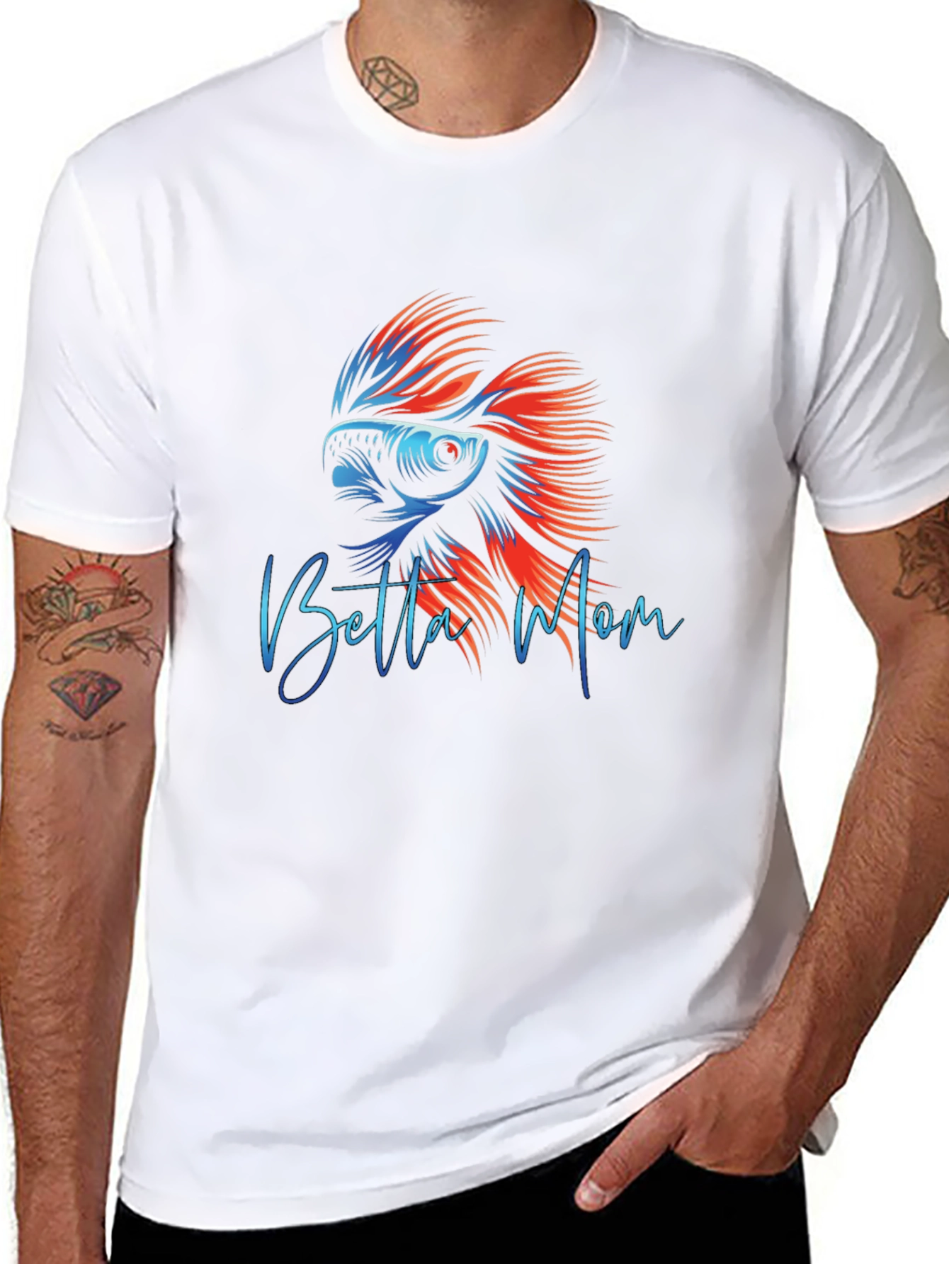 Betta Mom Graphic T-Shirt - Fish Lover Apparel