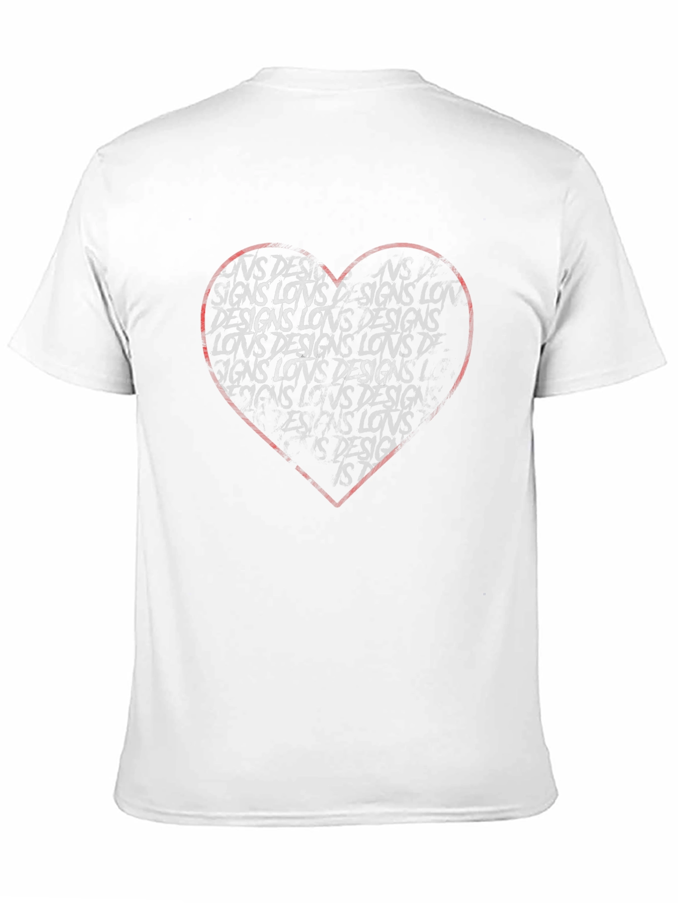 Black Heart Print Graphic T-Shirt