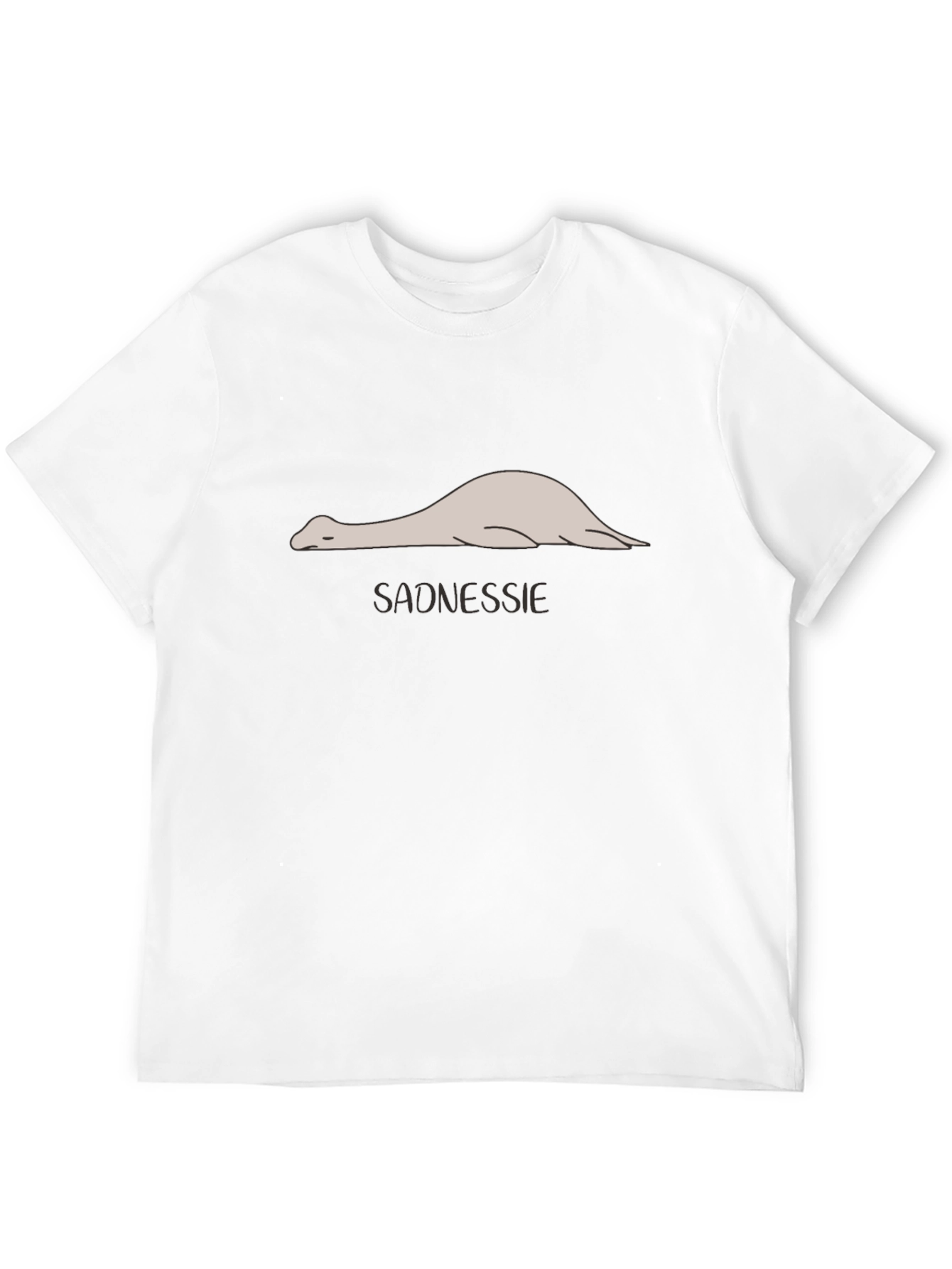 Sadnessie Graphic T-Shirt - Funny Nessie Tee
