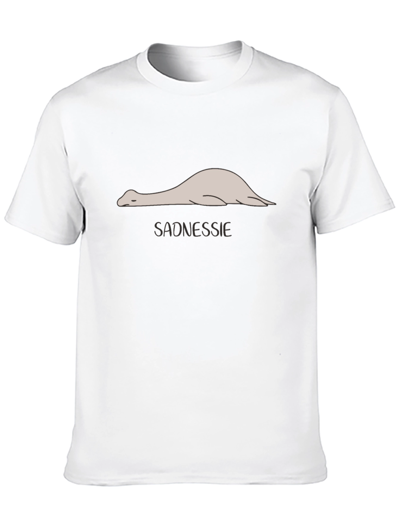 Sadnessie Graphic T-Shirt - Funny Nessie Tee