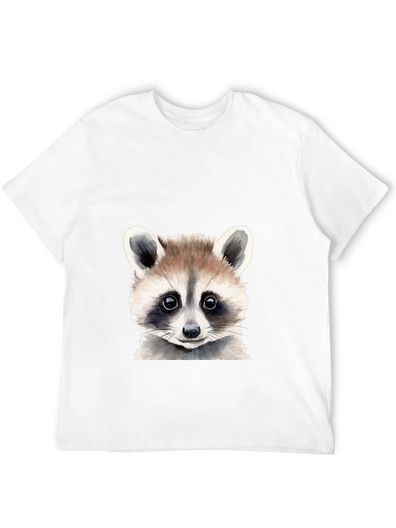 Raccoon Graphic Tee - Soft Cotton Black T-Shirt