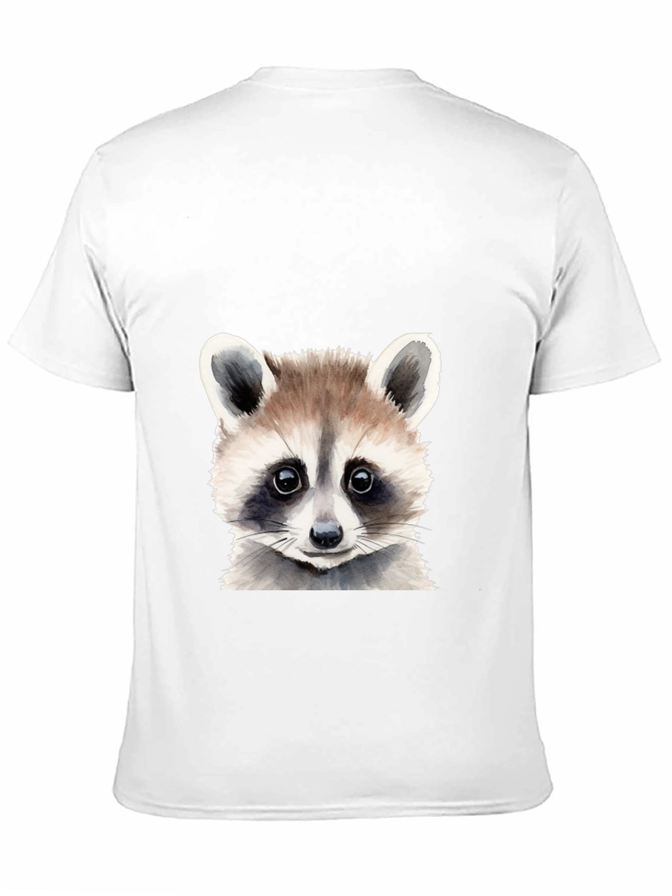 Raccoon Graphic Tee - Soft Cotton Black T-Shirt