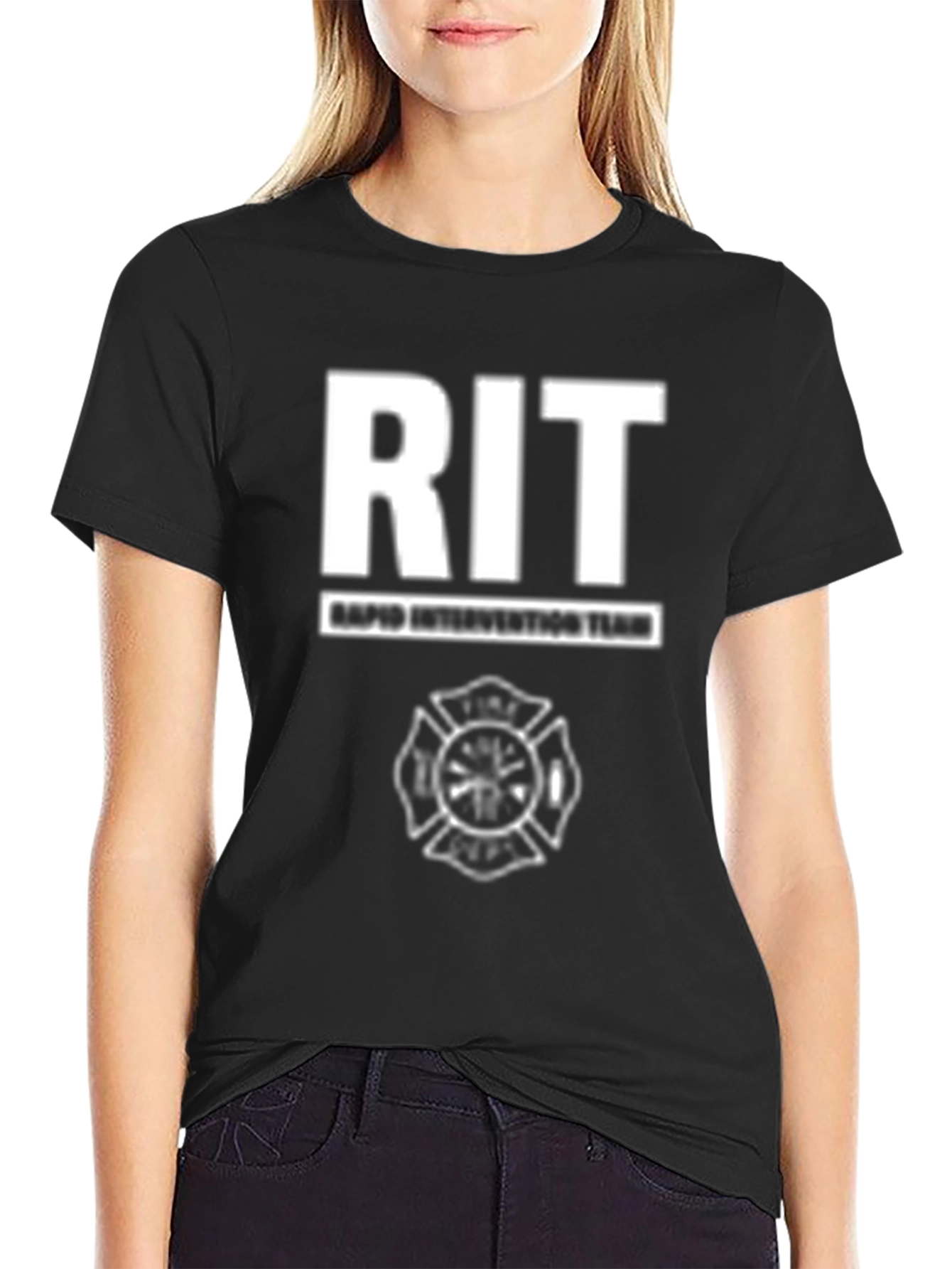 RIT Rapid Intervention Team Black T-Shirt