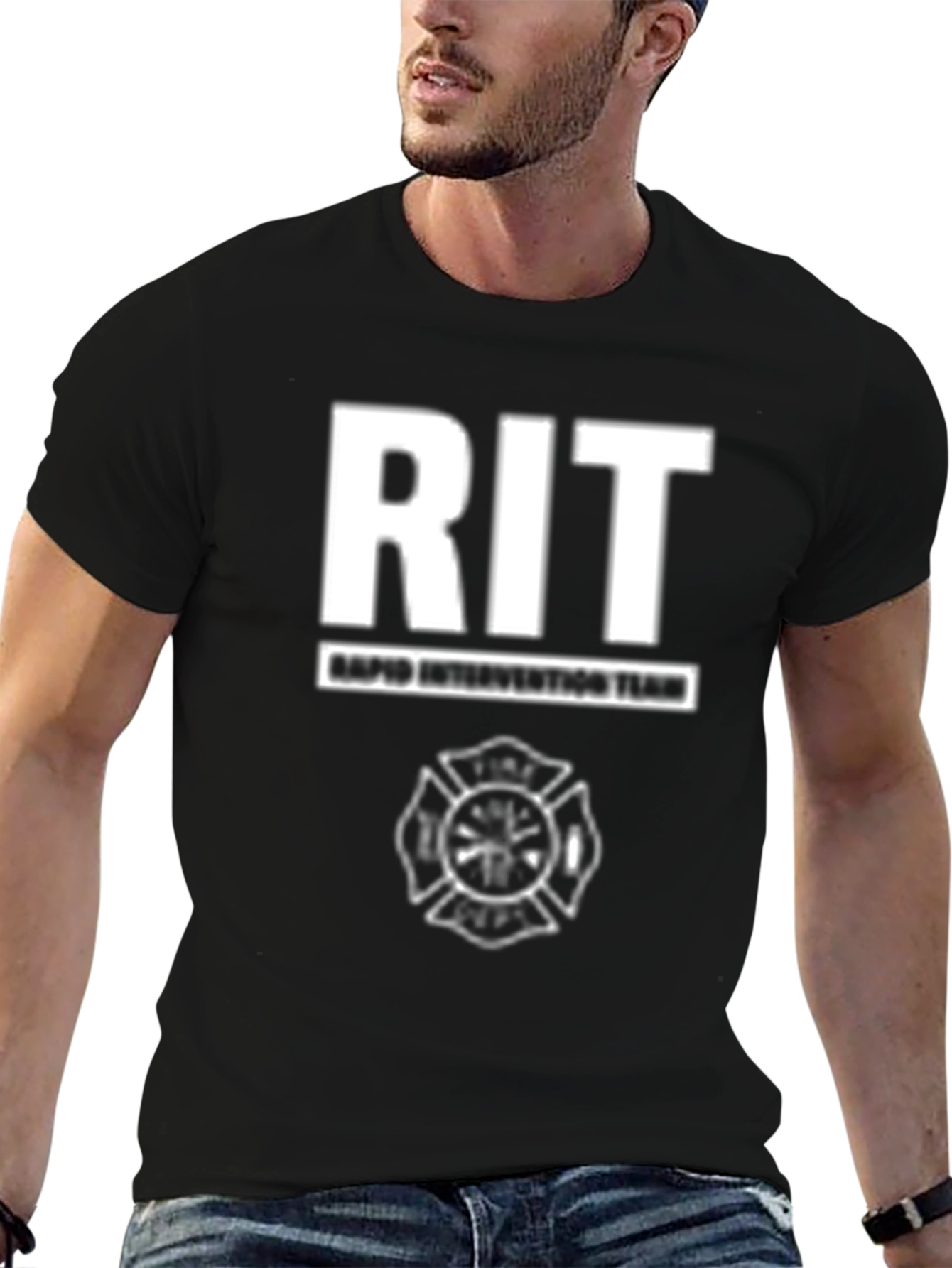 RIT Rapid Intervention Team Black T-Shirt