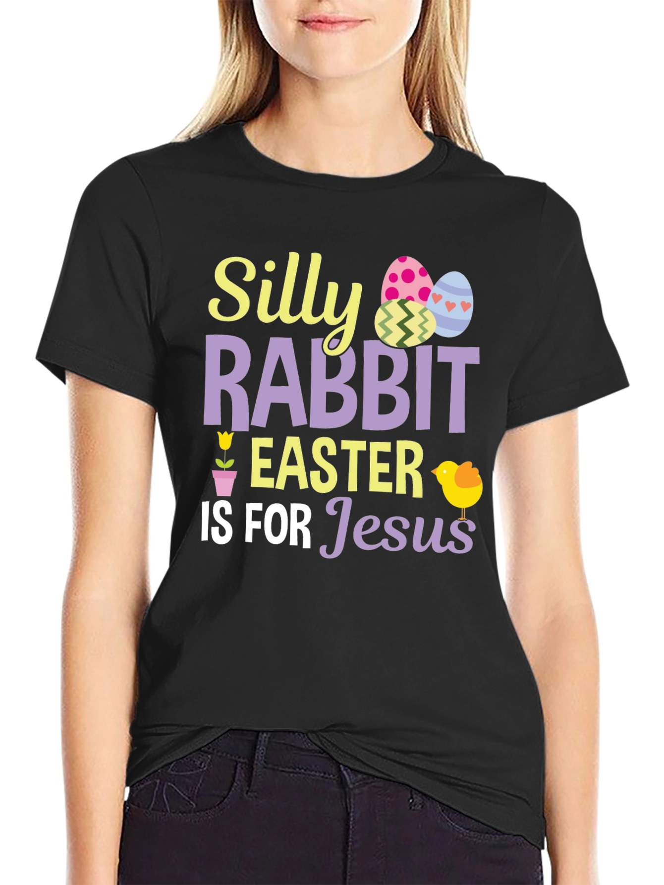 Silly Rabbit Easter is for Jesus T-Shirt