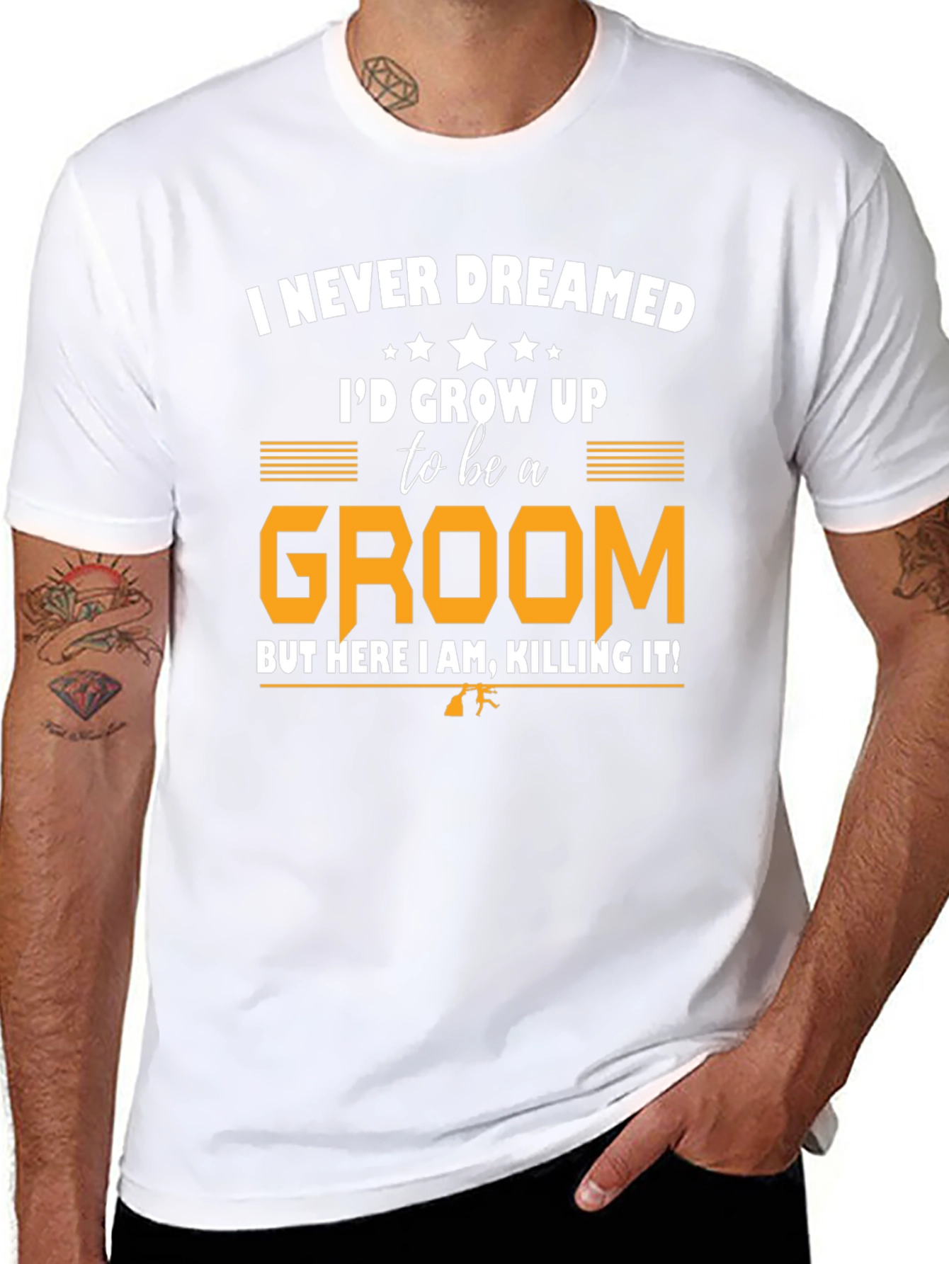 Funny Groom T-Shirt - Killing It!