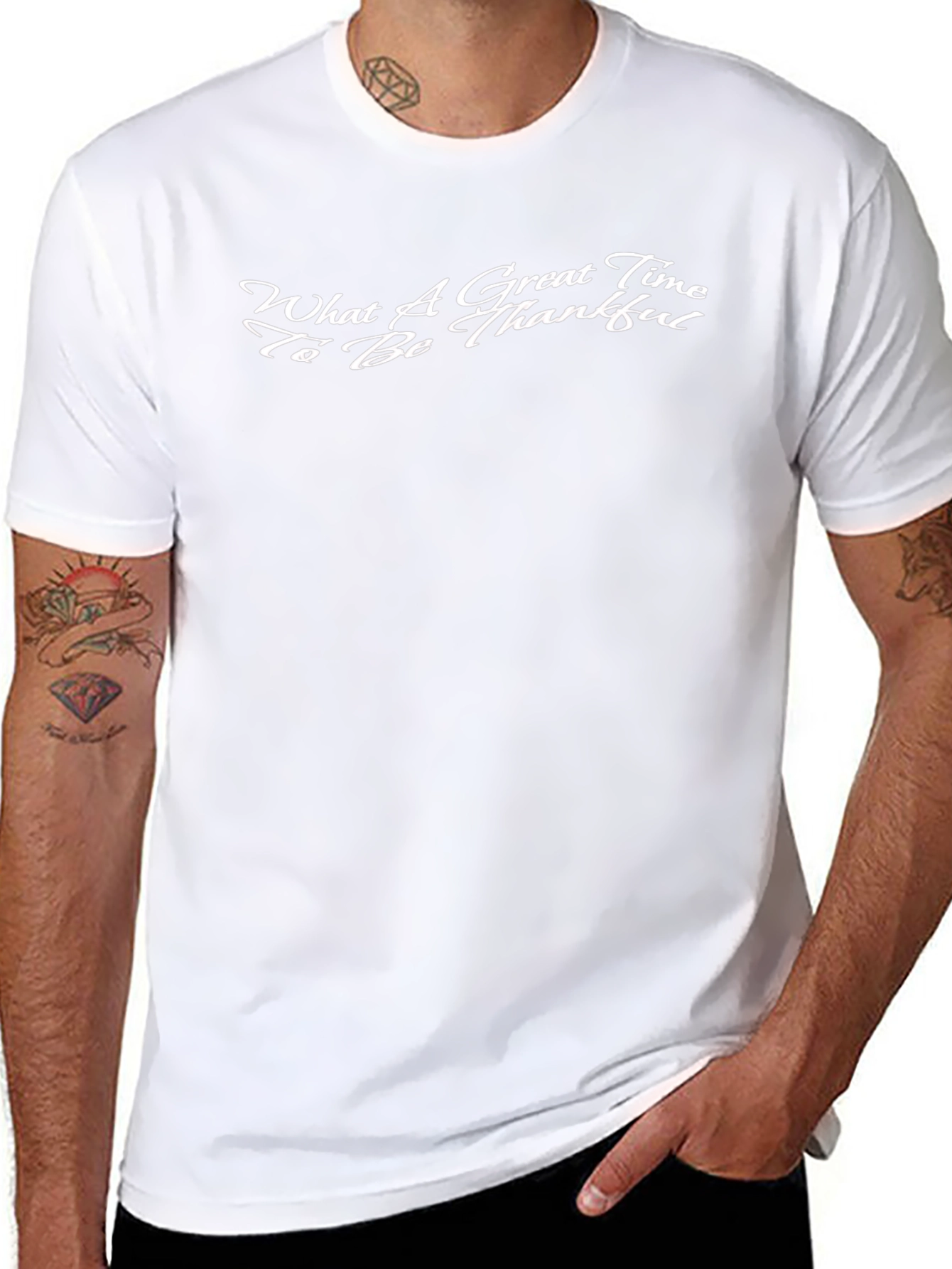 Great Time To Be Thankful Black Graphic Tee
