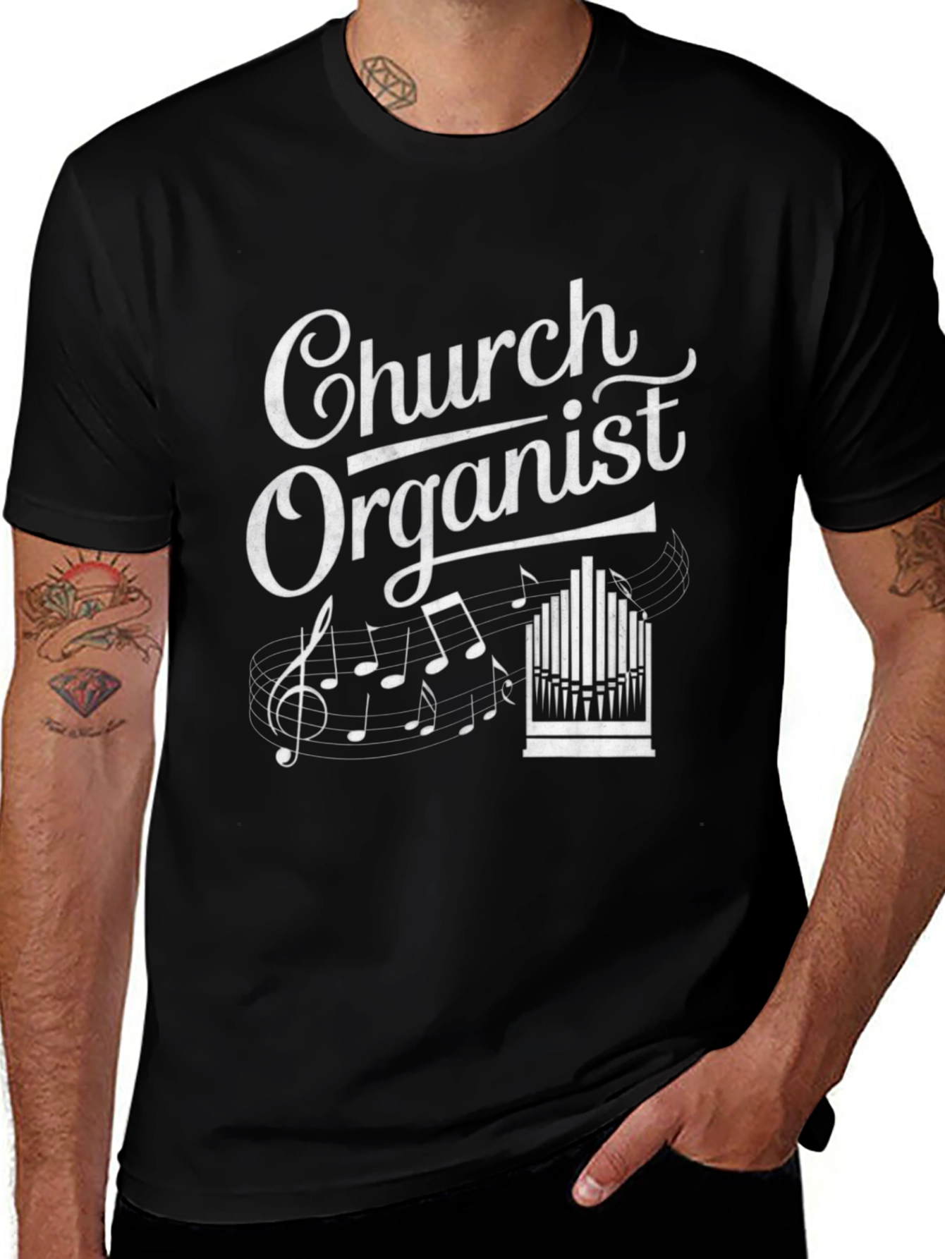 Church Organist T-Shirt - Music Lover Gift