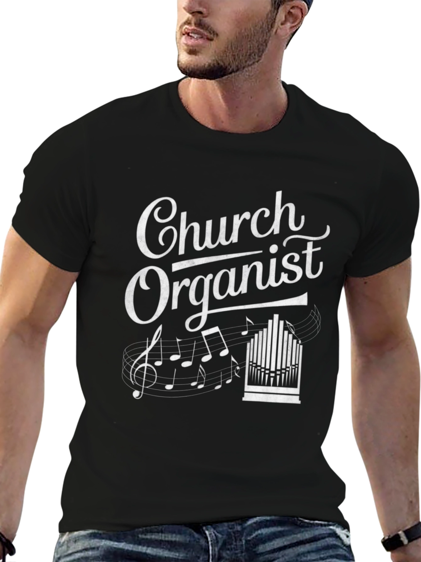 Church Organist T-Shirt - Music Lover Gift