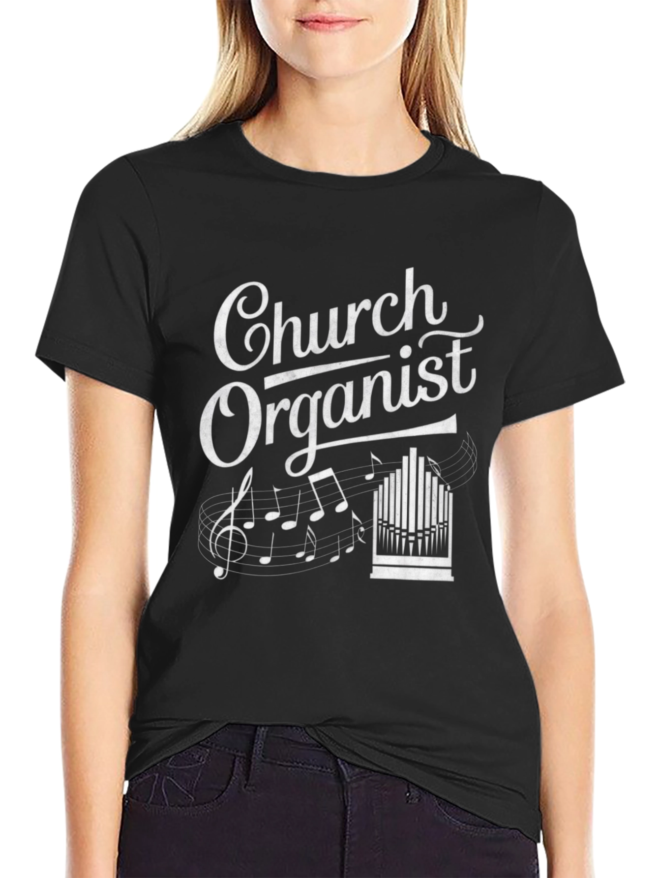 Church Organist T-Shirt - Music Lover Gift