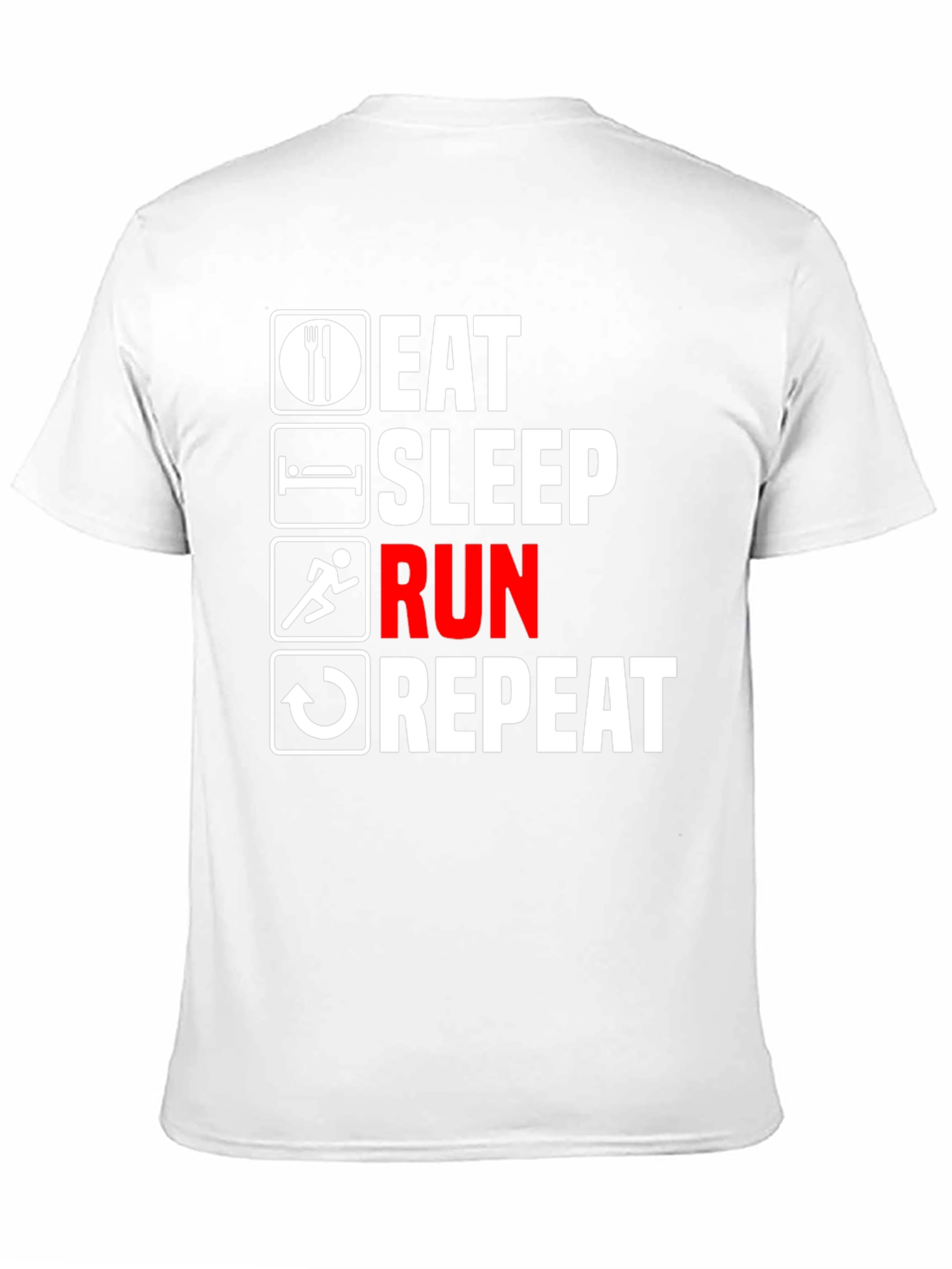 Eat Sleep Run Repeat Graphic Tee